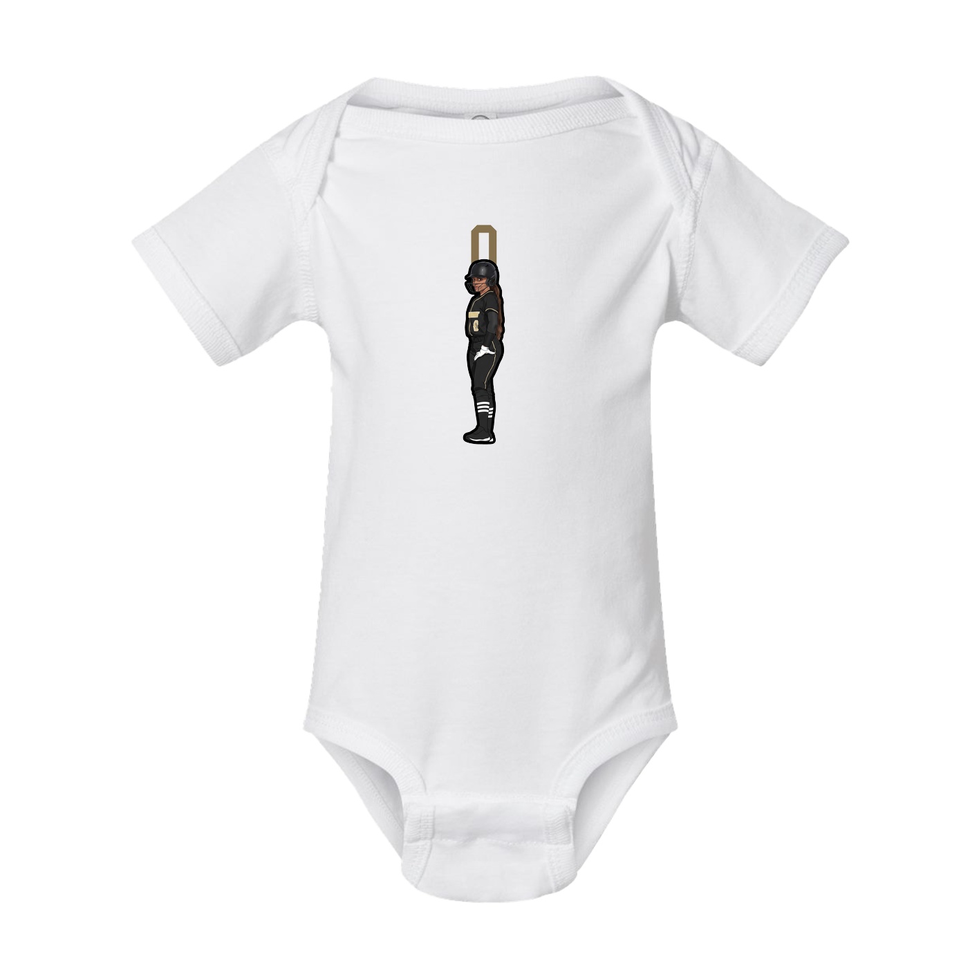 Baby Onesie — Number Top in White