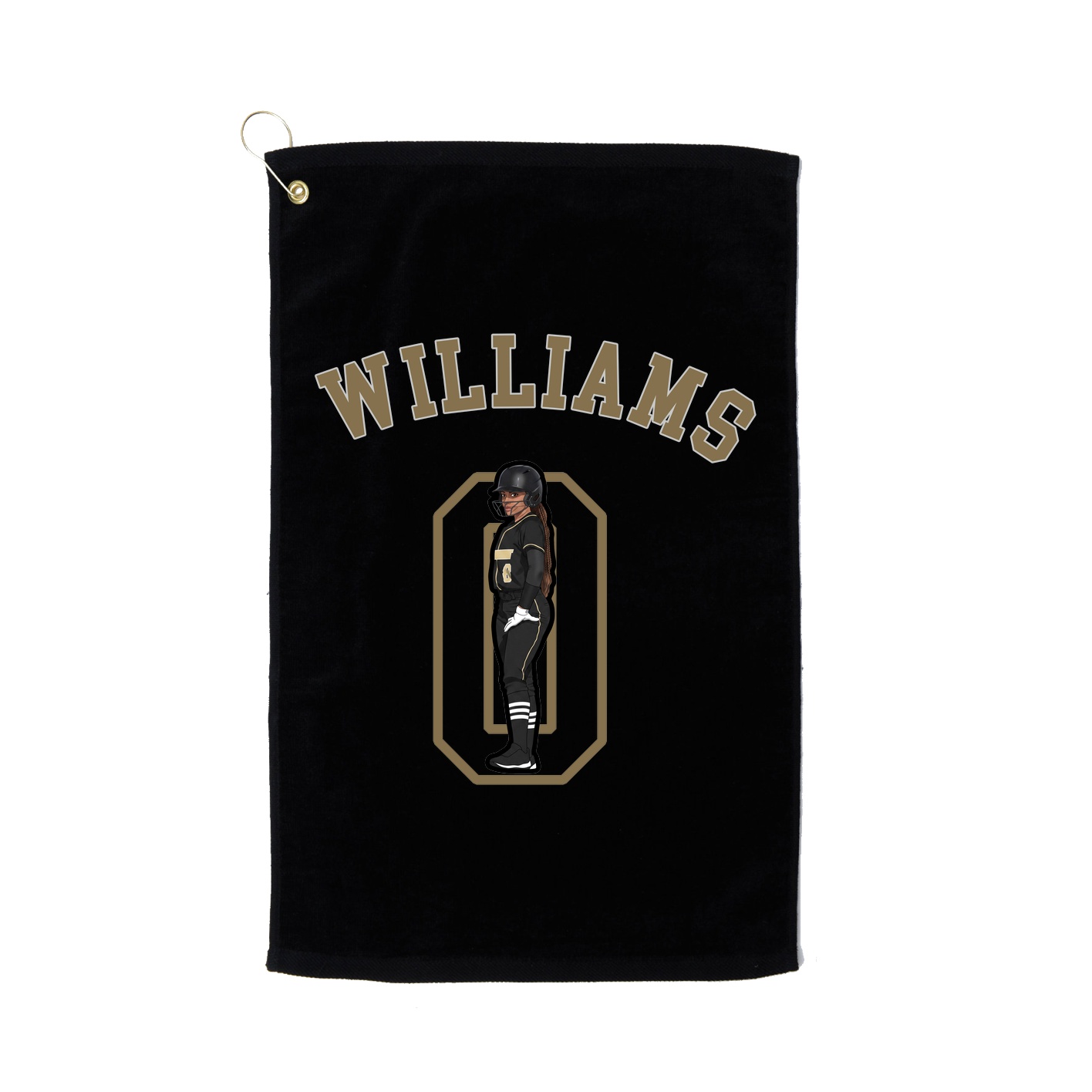 Golf Towel — Shirsey Arch in Black