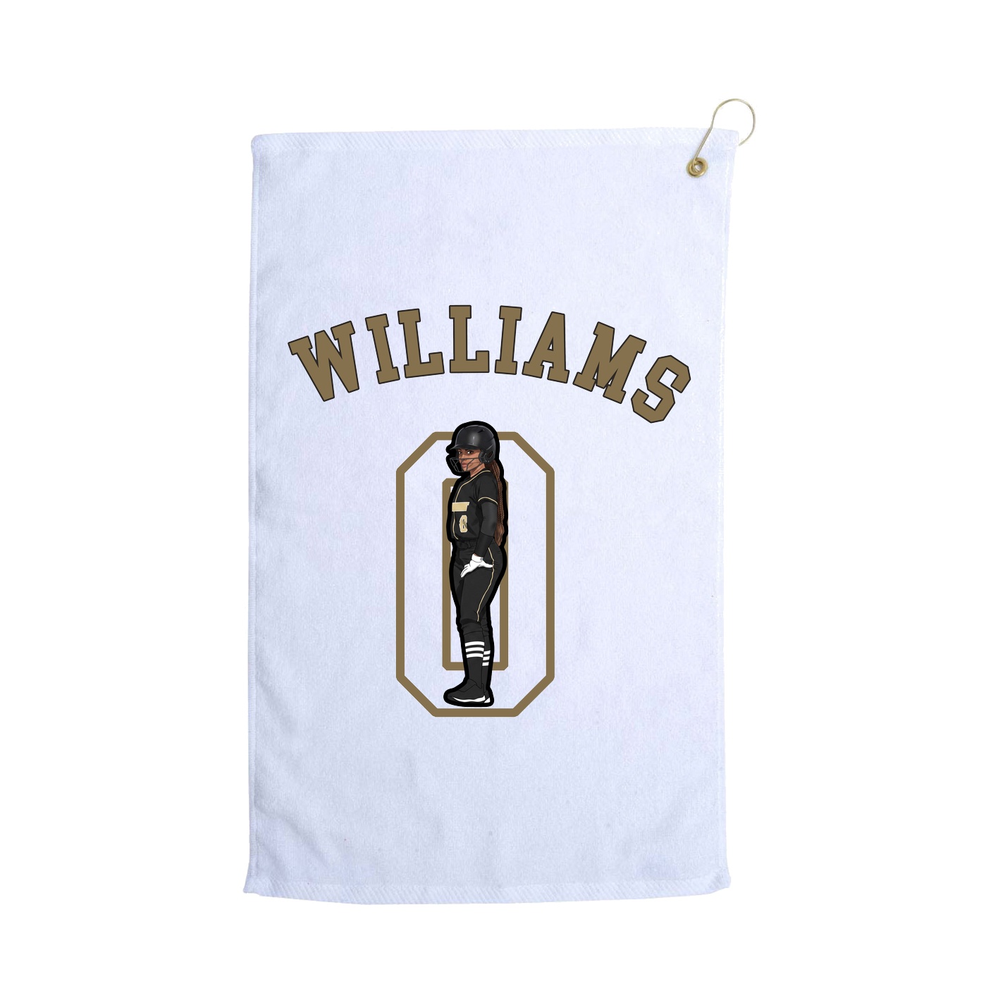 Golf Towel — Shirsey Arch in White