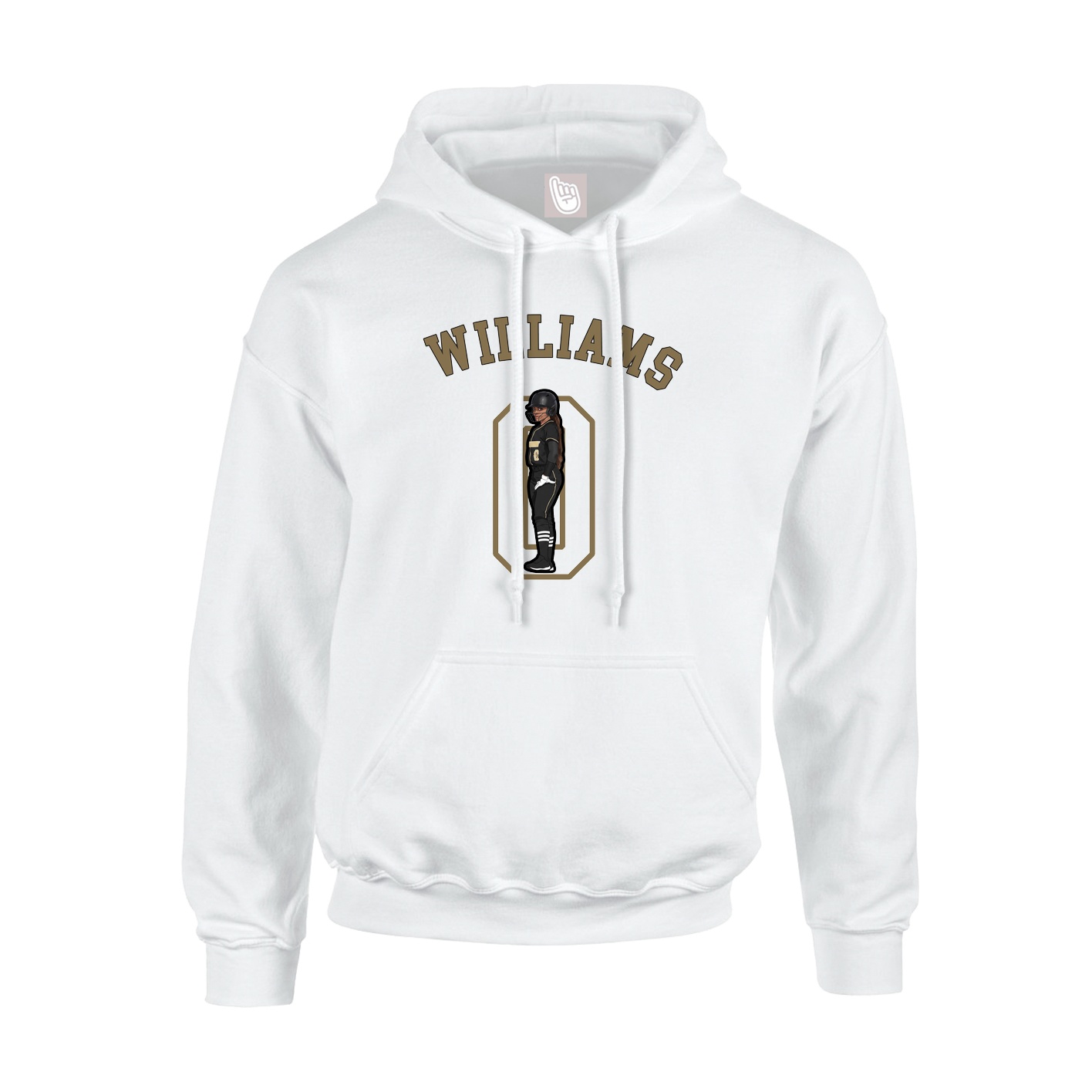 Hoodie — Shirsey Arch in White