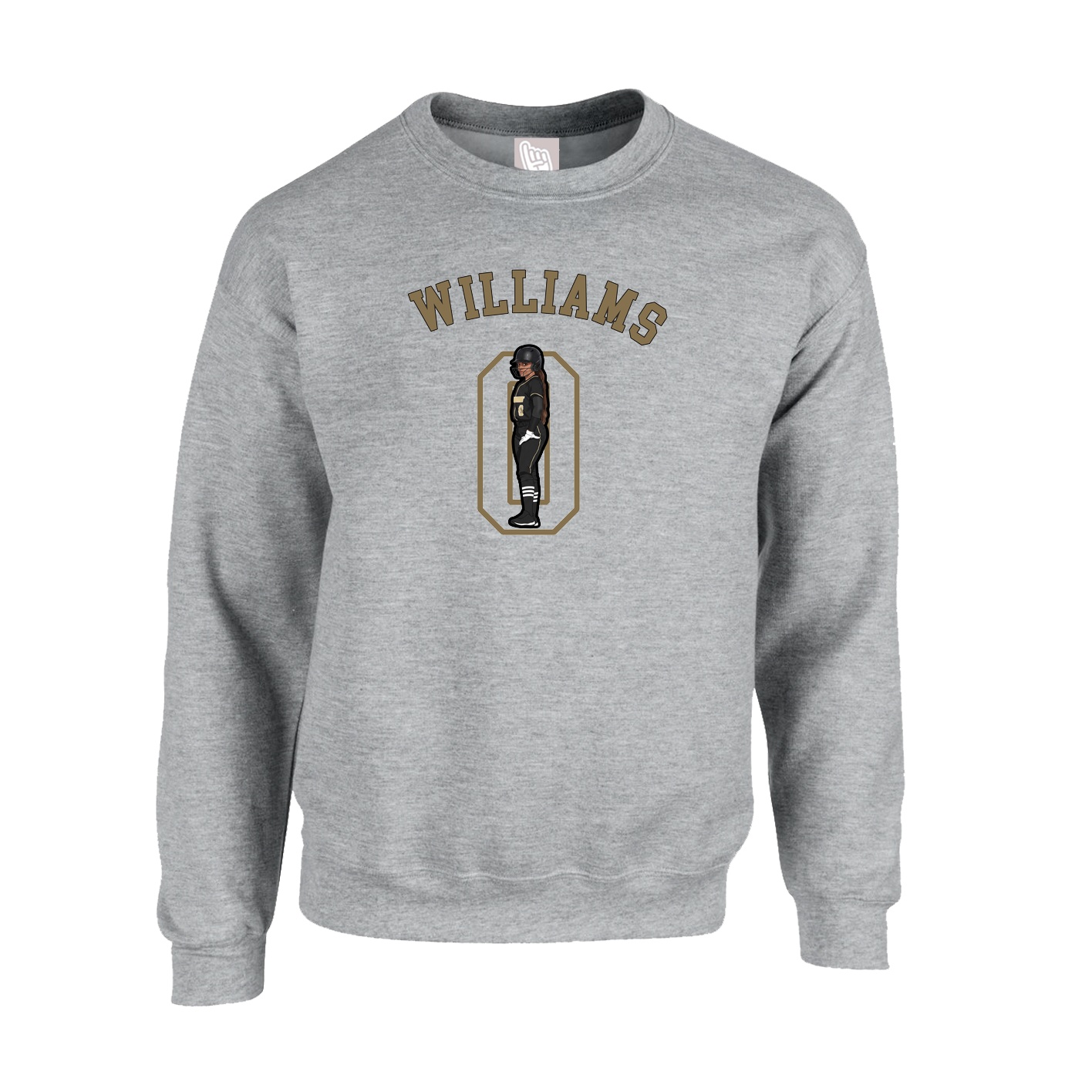 Fleece Crew — Shirsey Arch in Grey