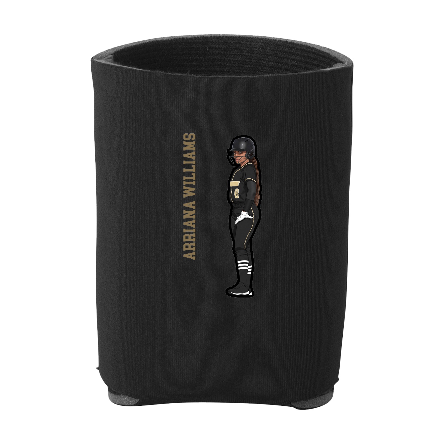 Can Holder — Name Vertical in Black