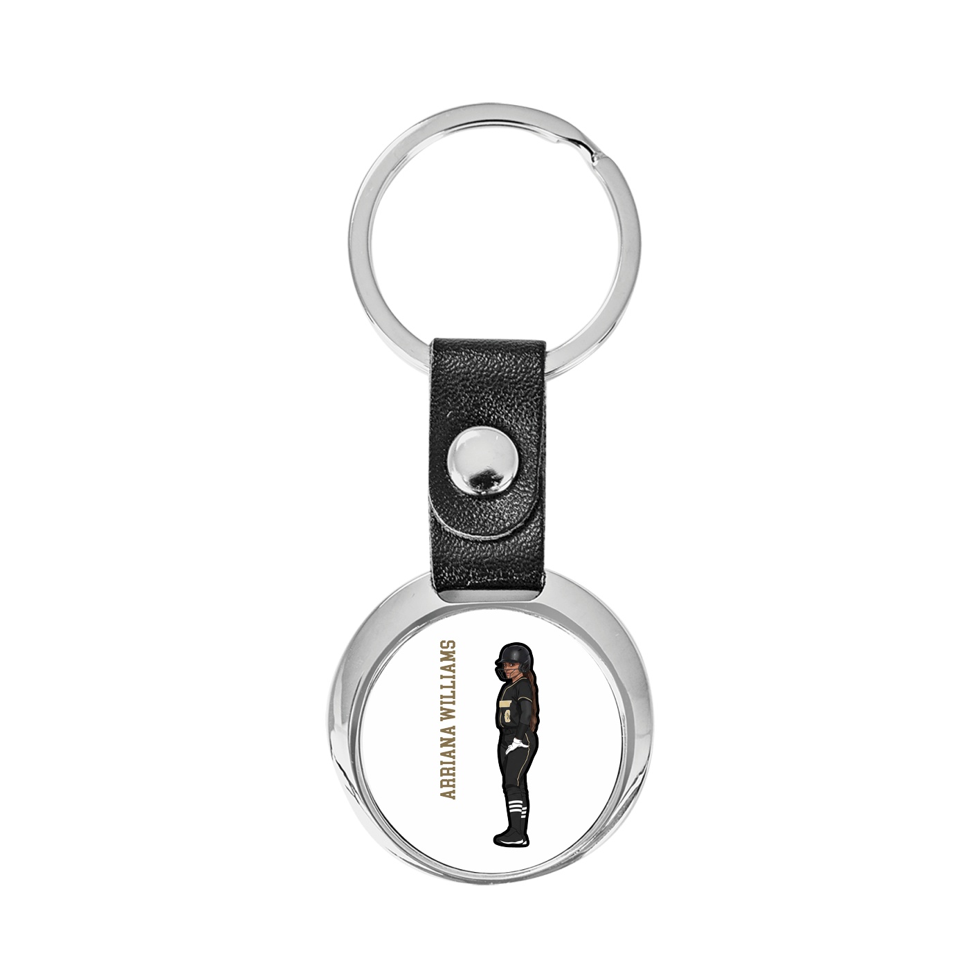 Key Chain — Name Vertical in Classic