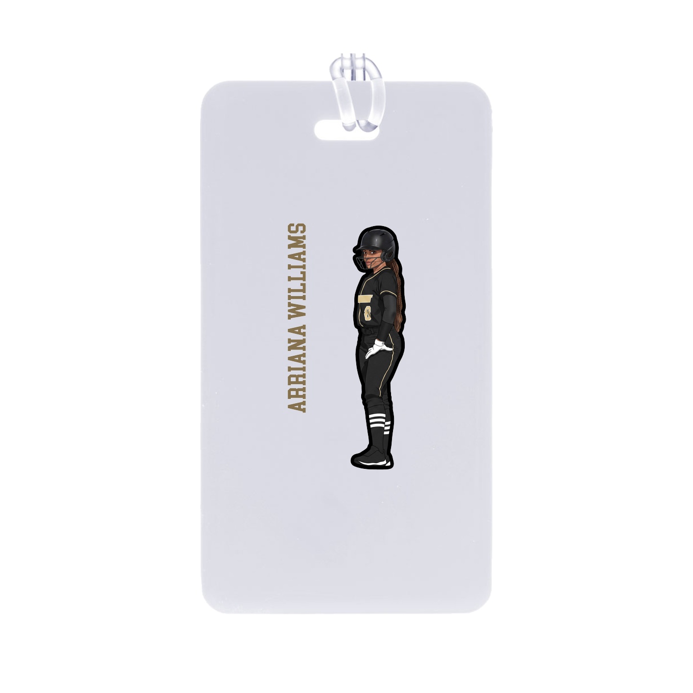 Bag Tag — Name Vertical in Classic