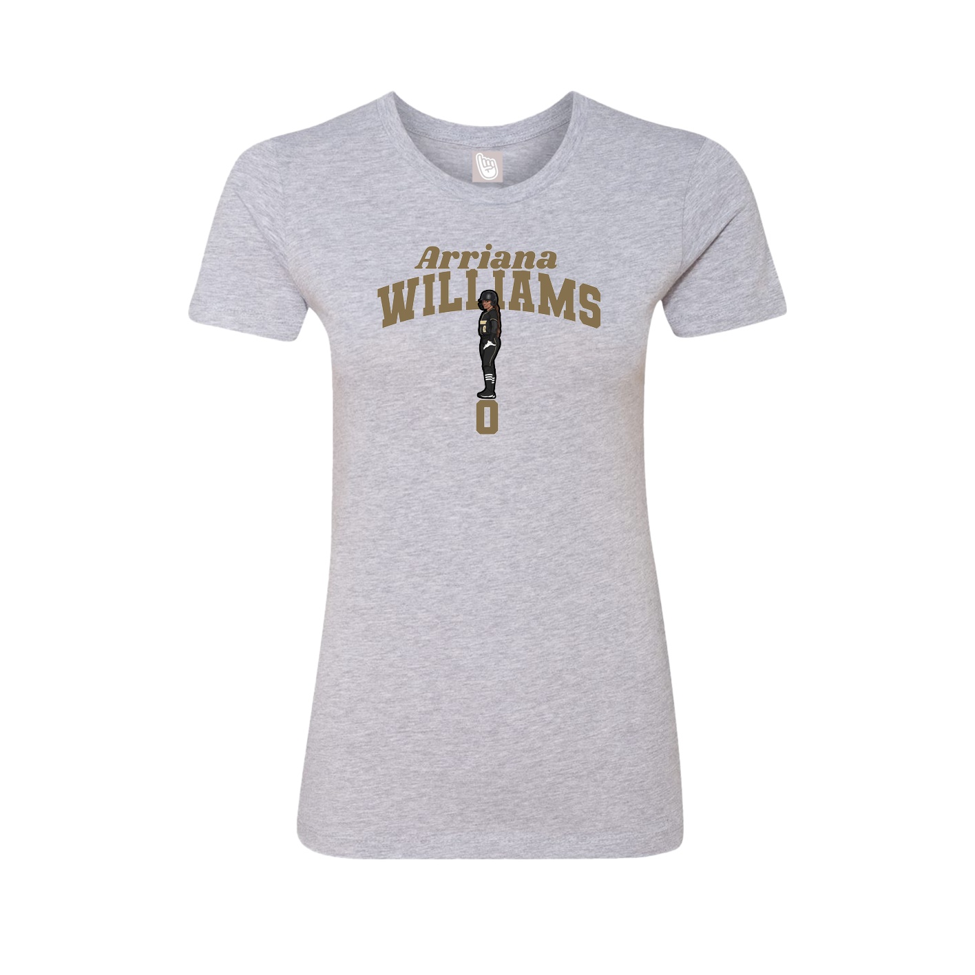 Womens Tee — Signature Arch in Grey