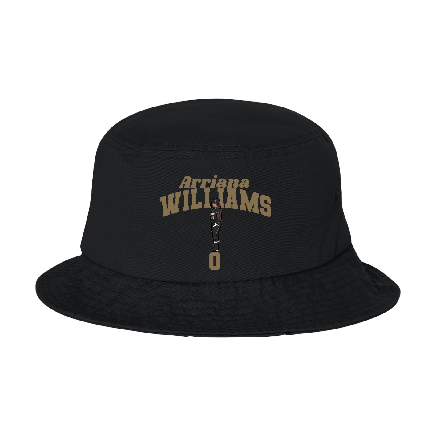 Bucket Cap — Signature Arch in Black