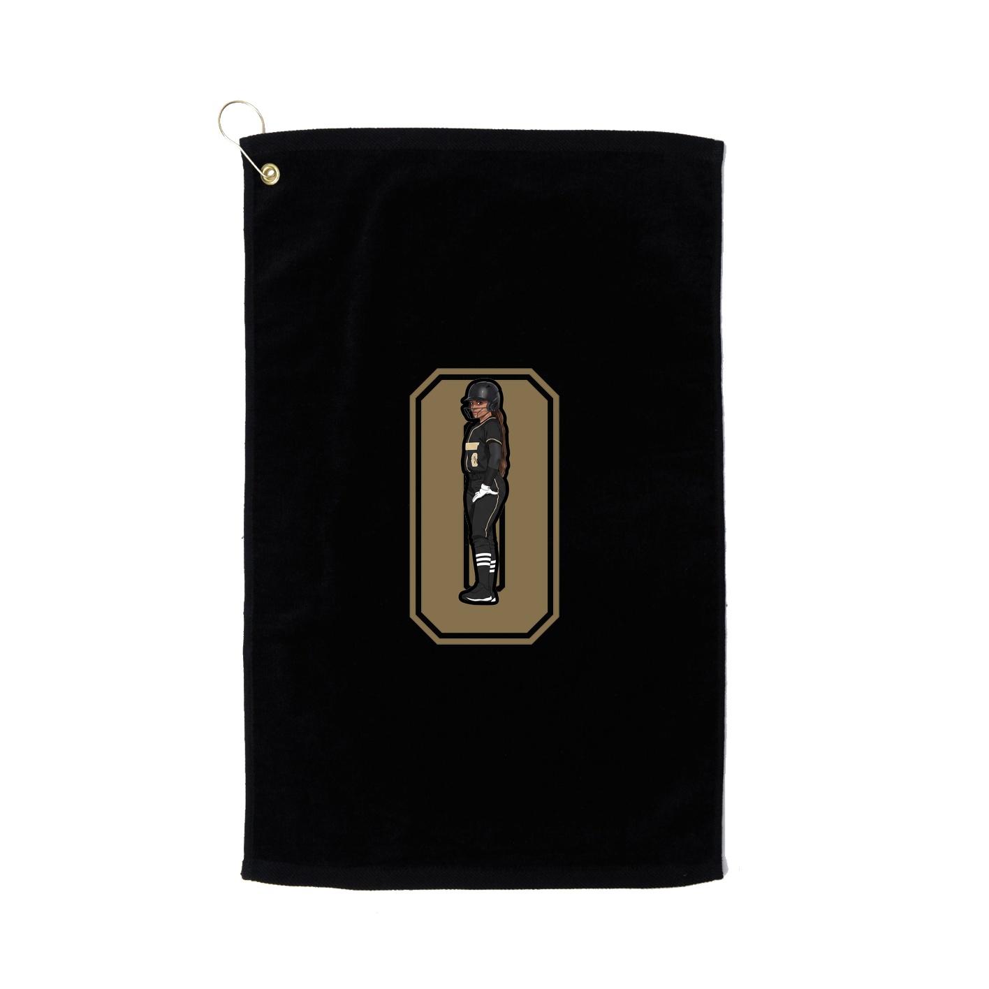 Golf Towel — Number in Black
