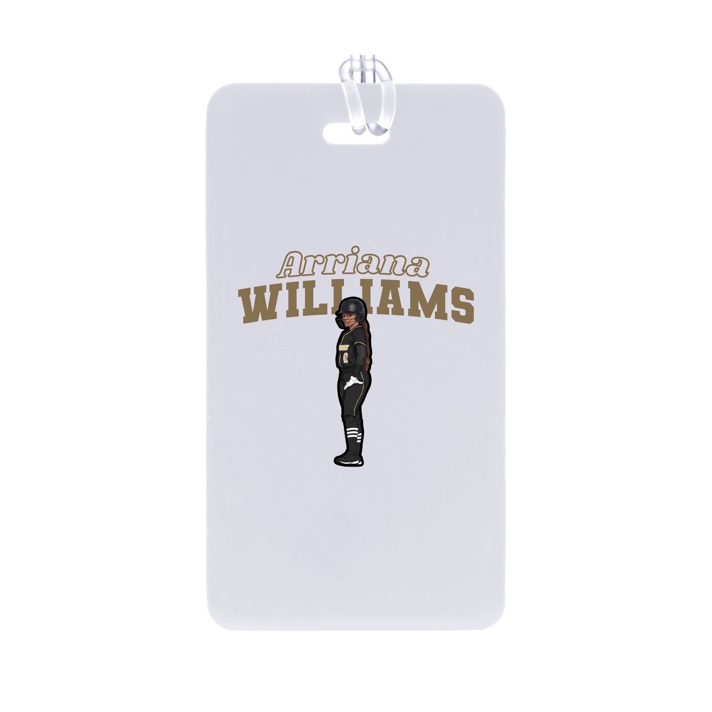 Bag Tag — Name Arch in Classic