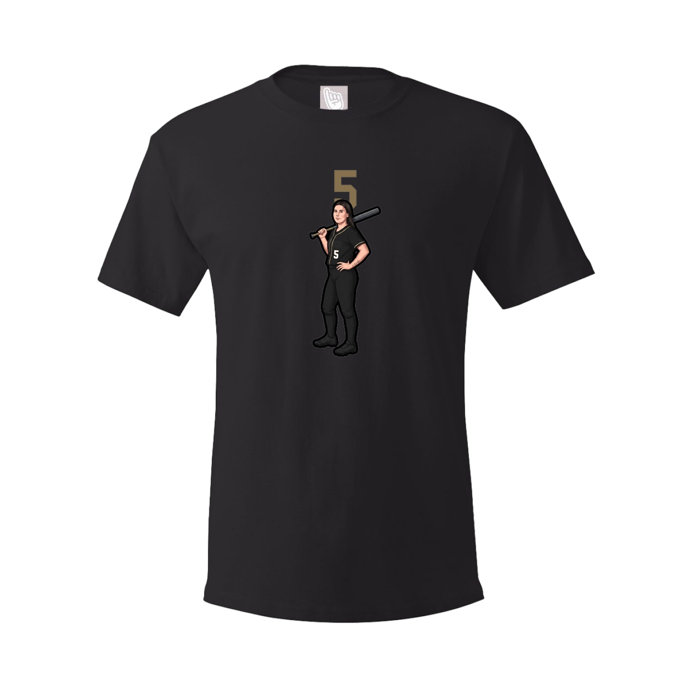 Tee — Number Top in Black