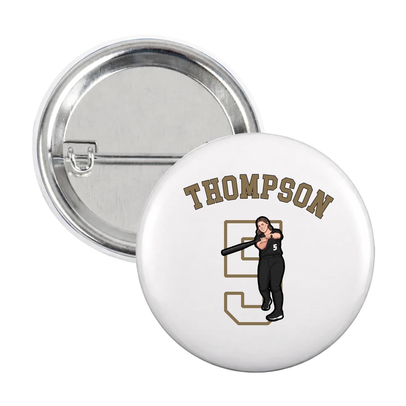 Game Day Button — Shirsey Arch in White