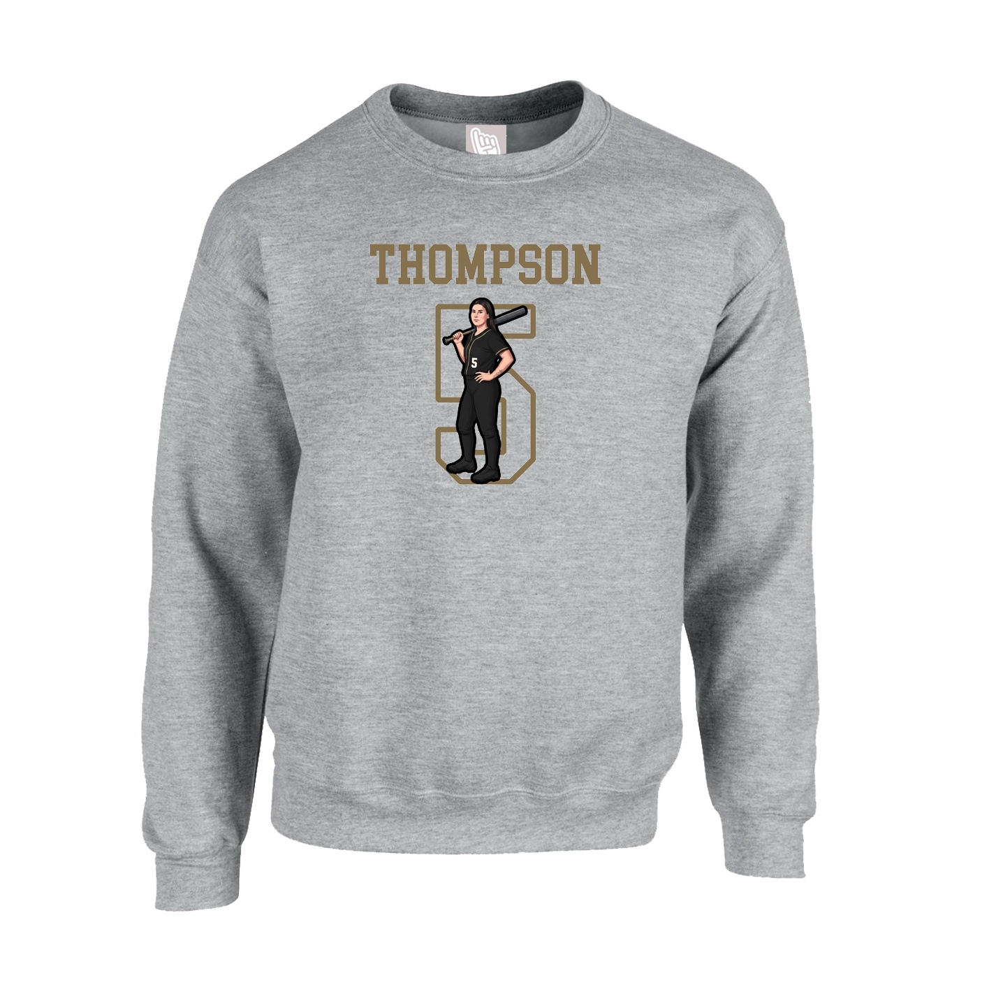 Fleece Crew — Shirsey in Grey