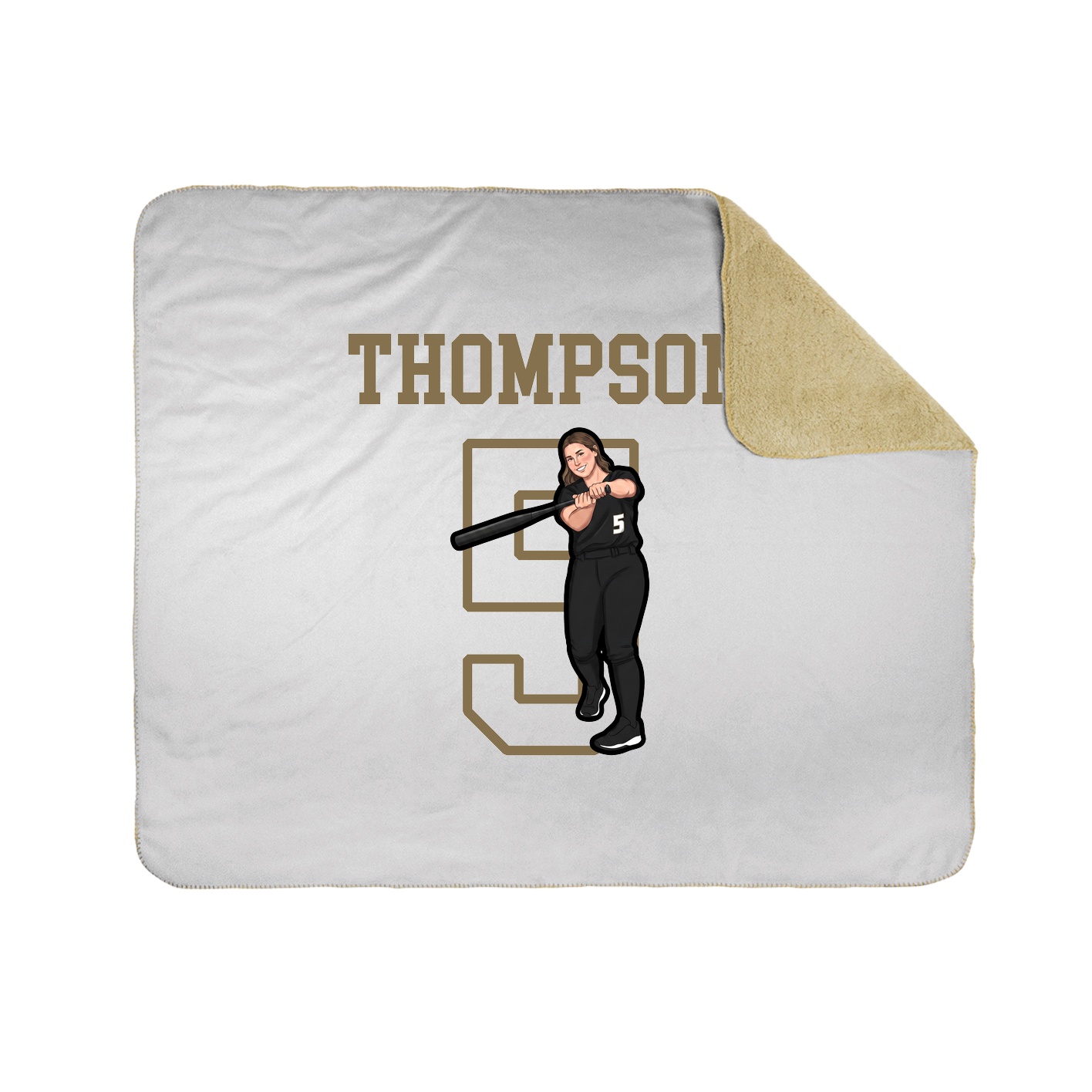 Throw Blanket — Shirsey in White