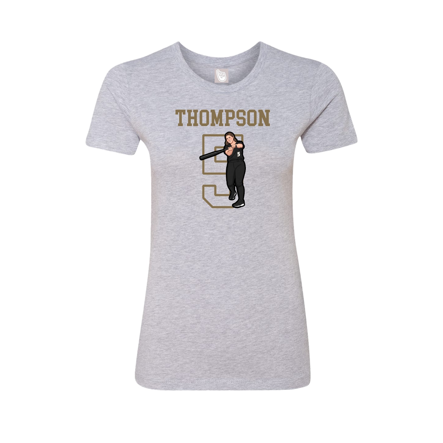 Fitted Women's Tee — Shirsey in Grey