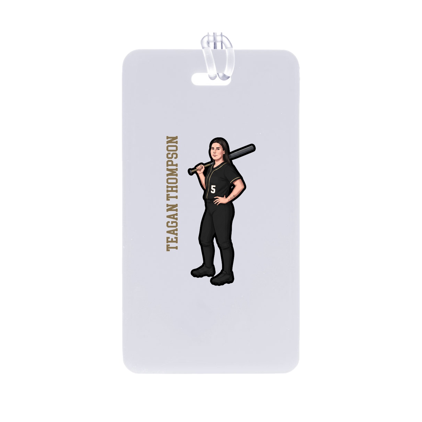 Bag Tag — Name Vertical in Classic