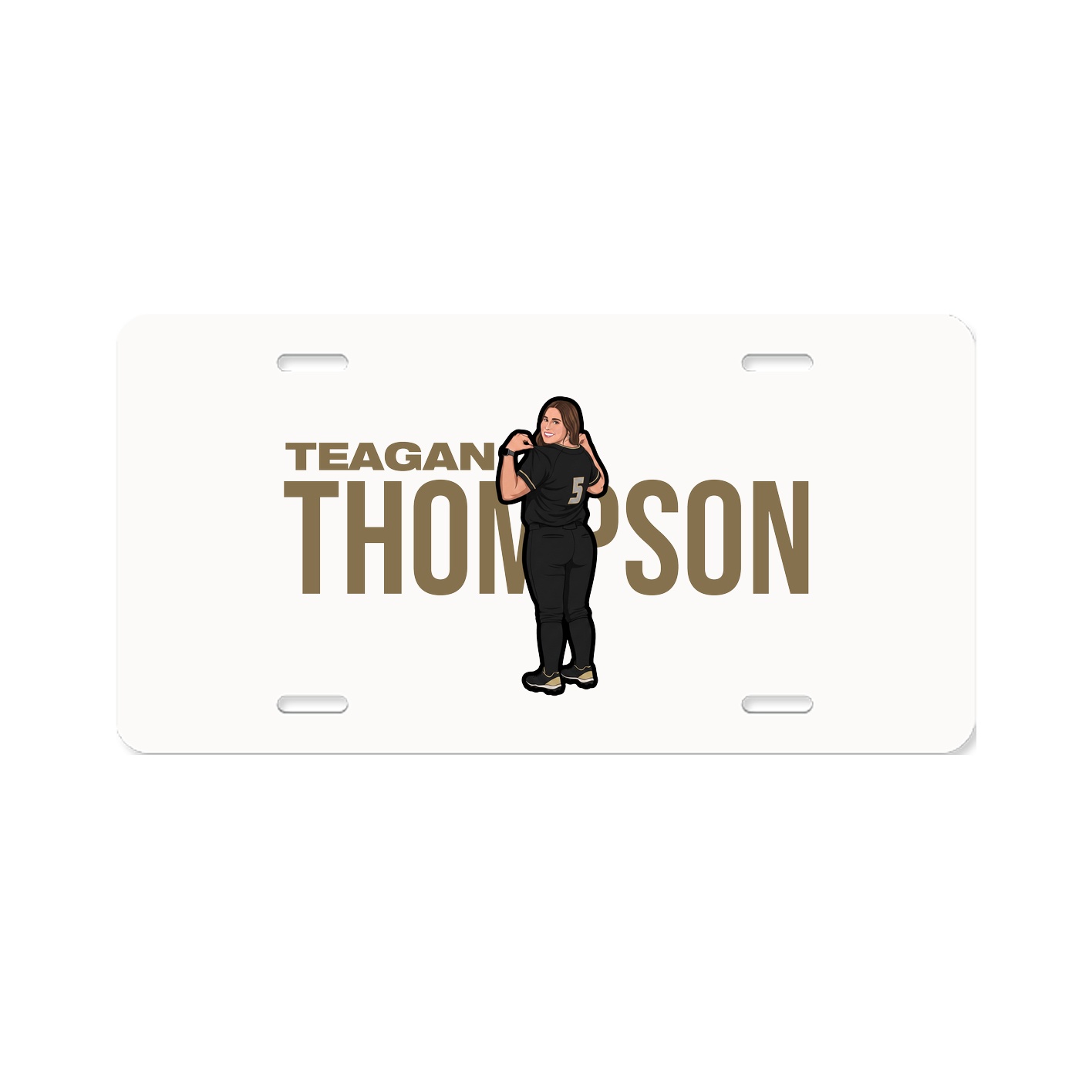 License Plate — Player Name in Classic