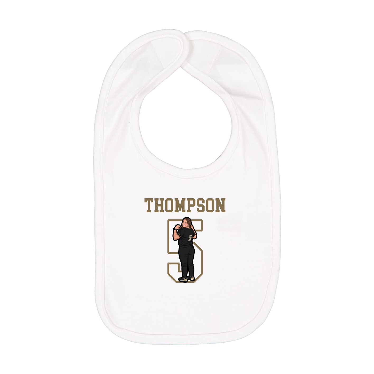 Infant Bib — Shirsey in White