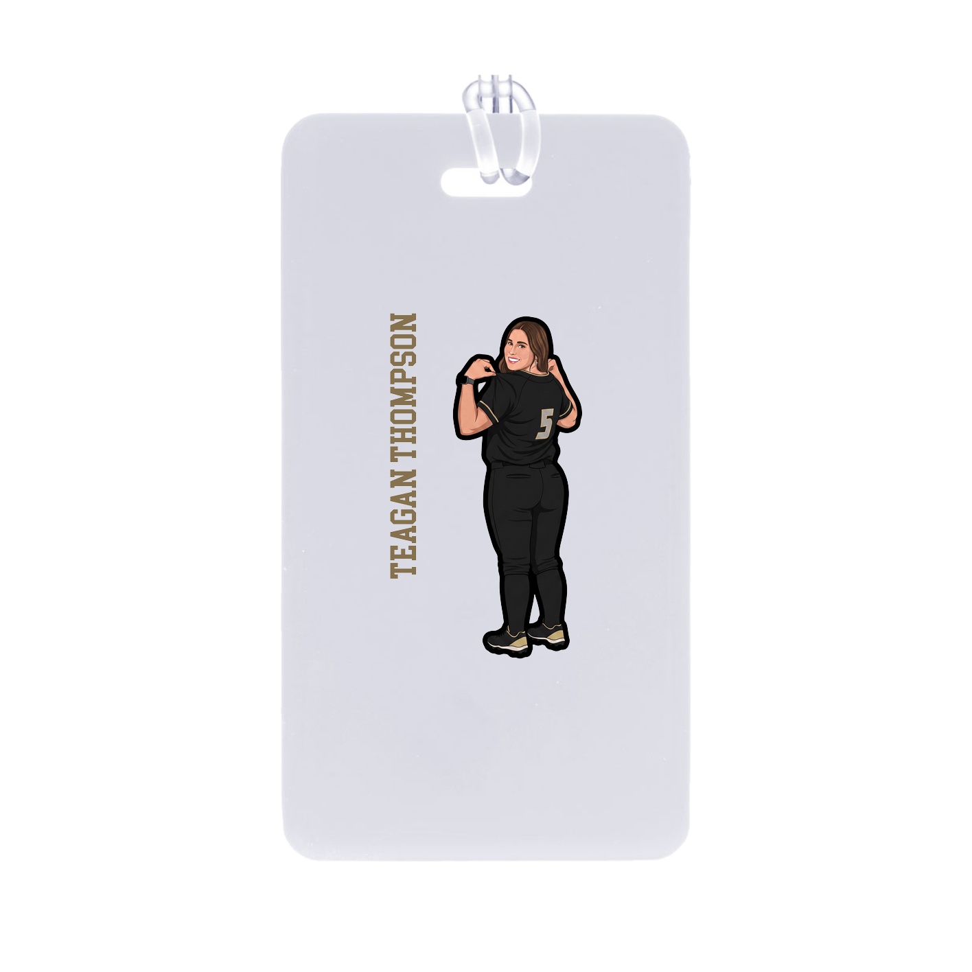 Bag Tag — Name Vertical in Classic