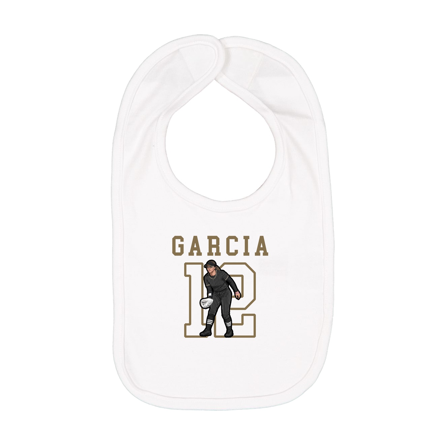 Infant Bib — Shirsey in White