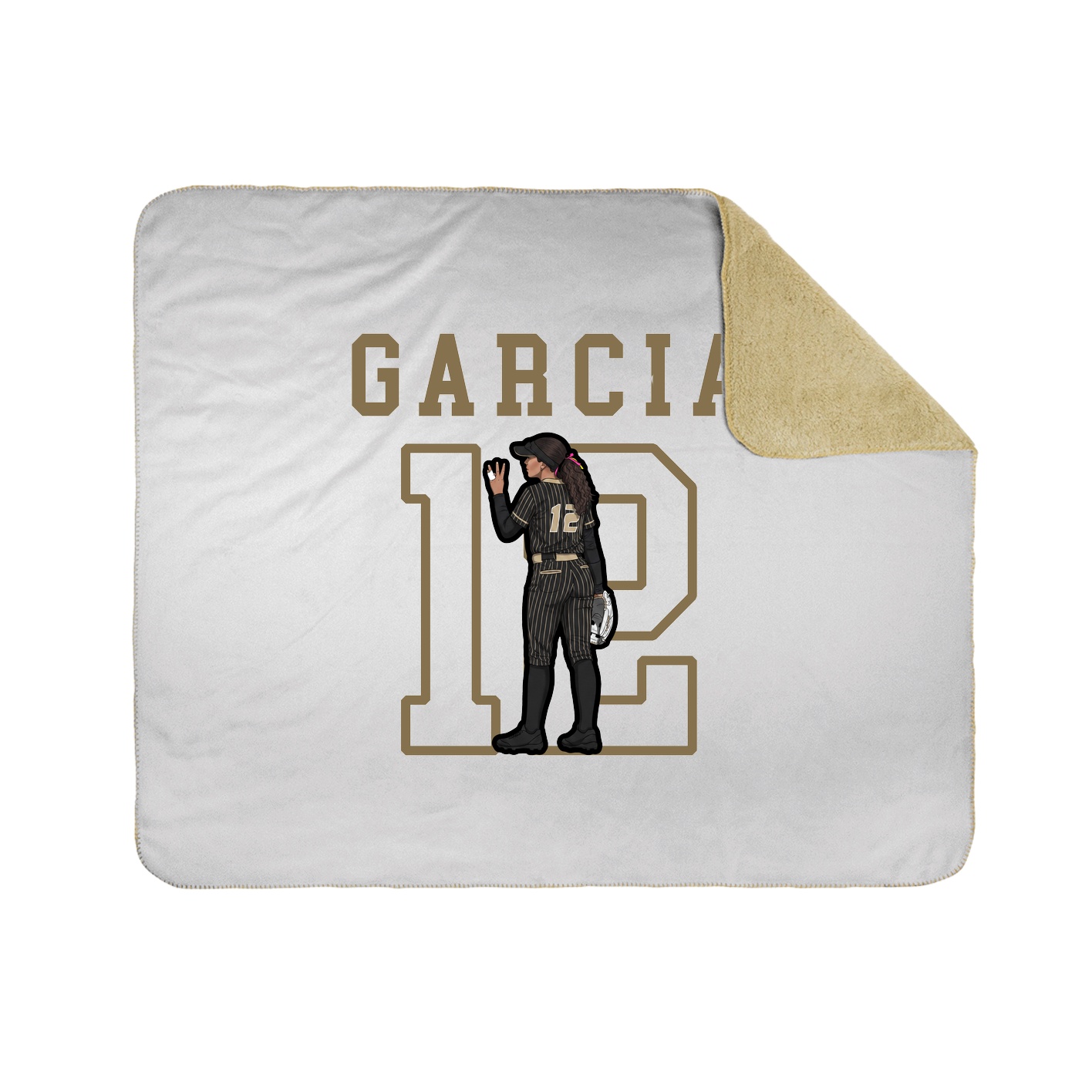 Throw Blanket — Shirsey in White
