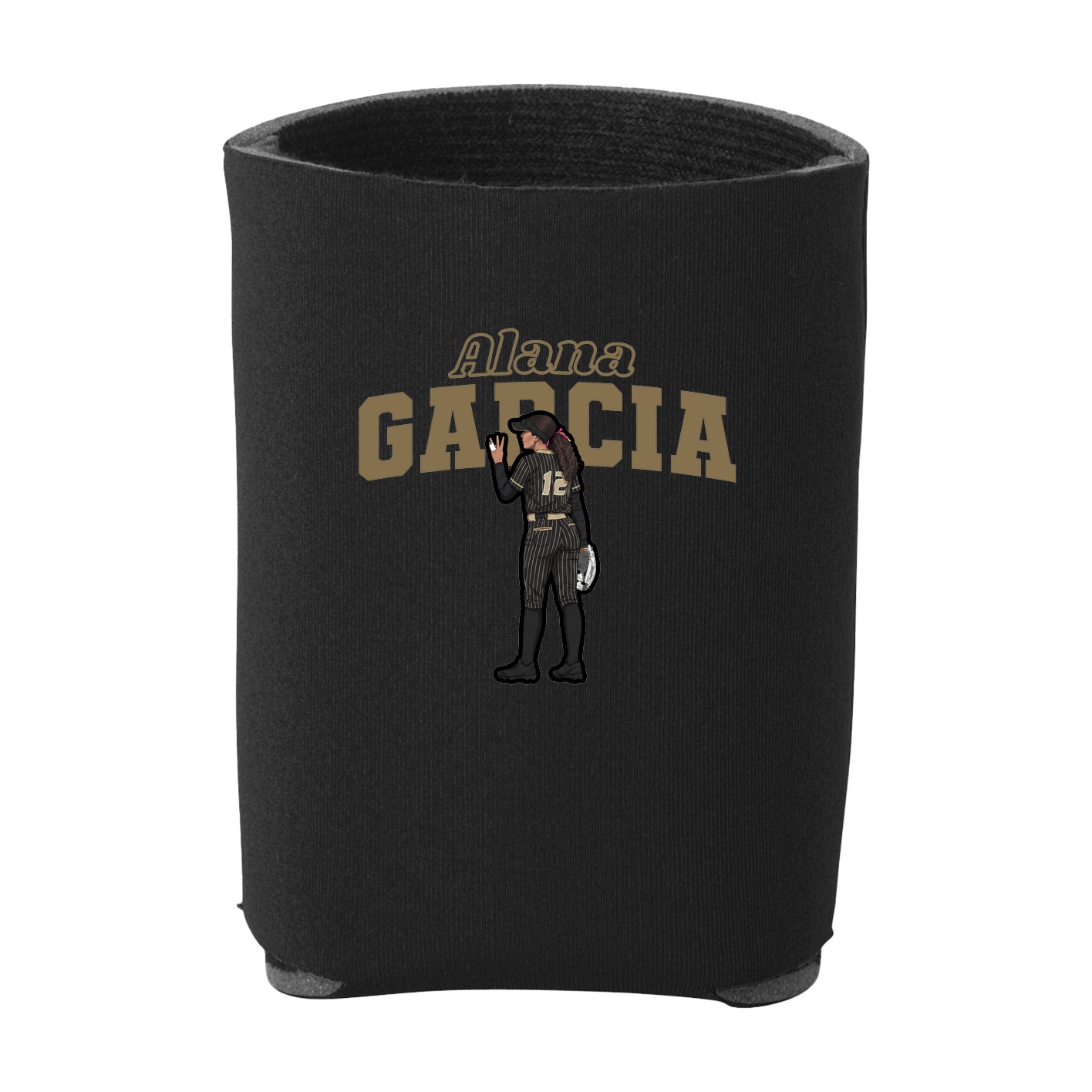 Can Holder — Name Arch in Black