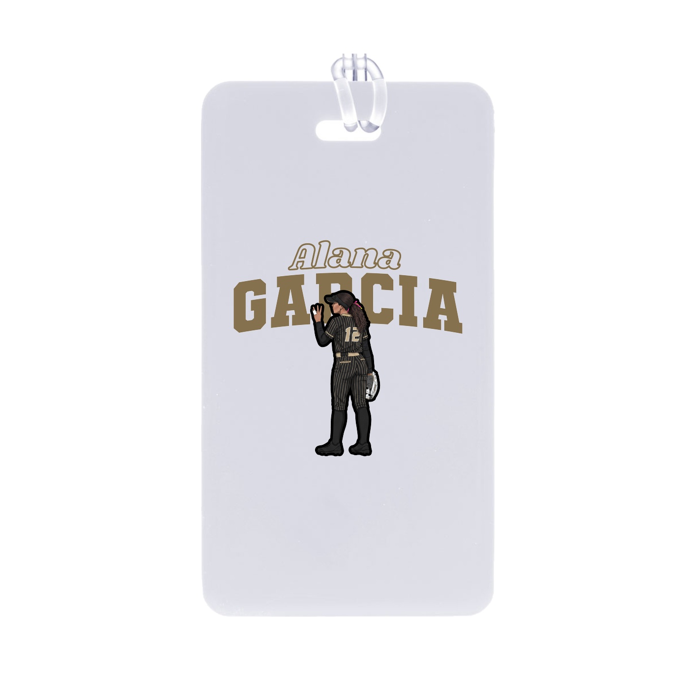 Bag Tag — Name Arch in Classic