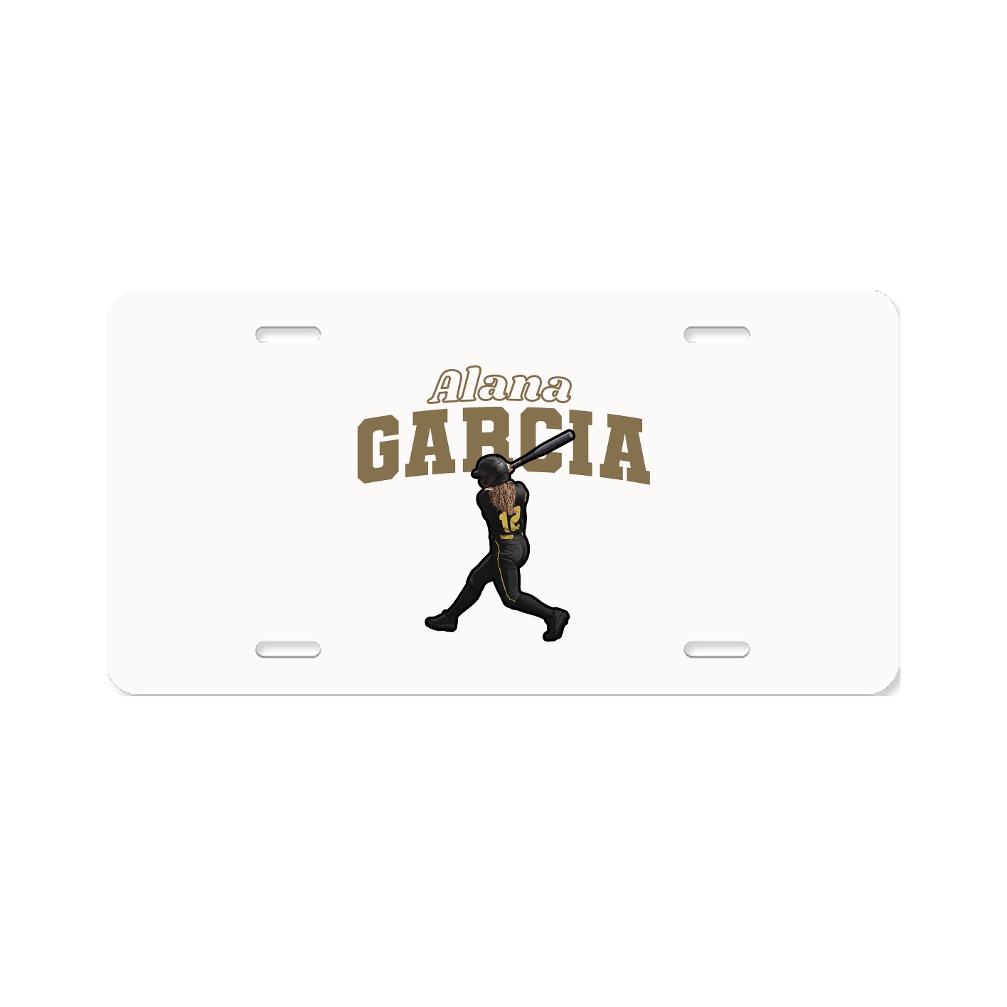 License Plate — Name Arch in Classic