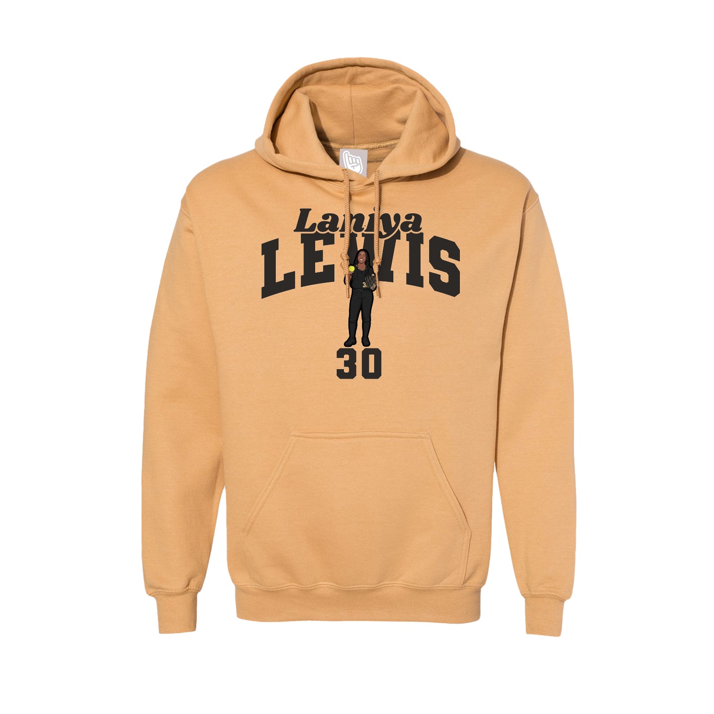 Hoodie — Signature Arch in Vegas Gold