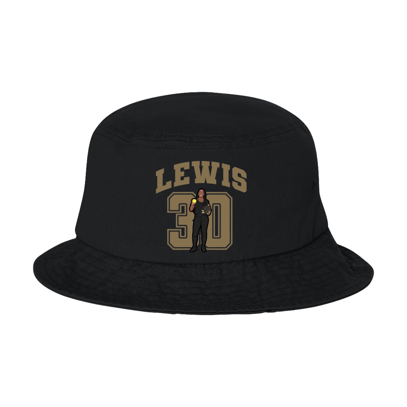 Bucket Cap — Number in Black