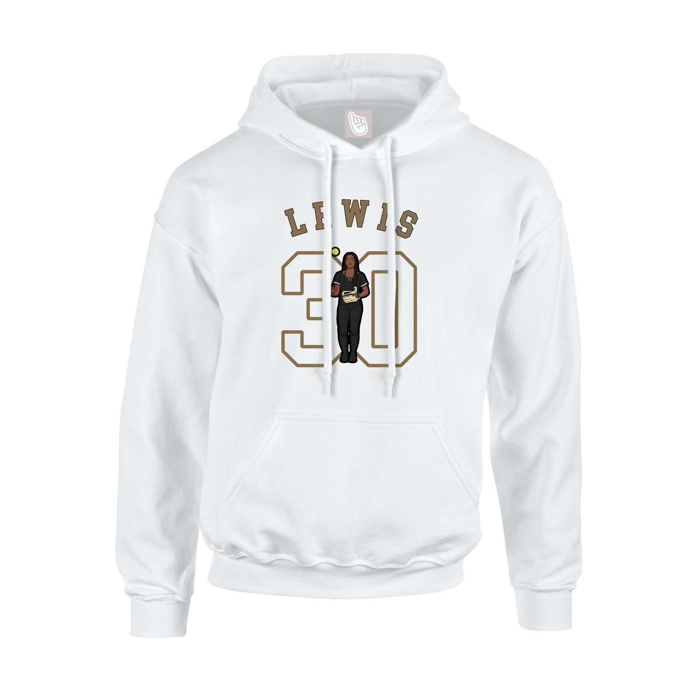 Hoodie — Shirsey Arch in White