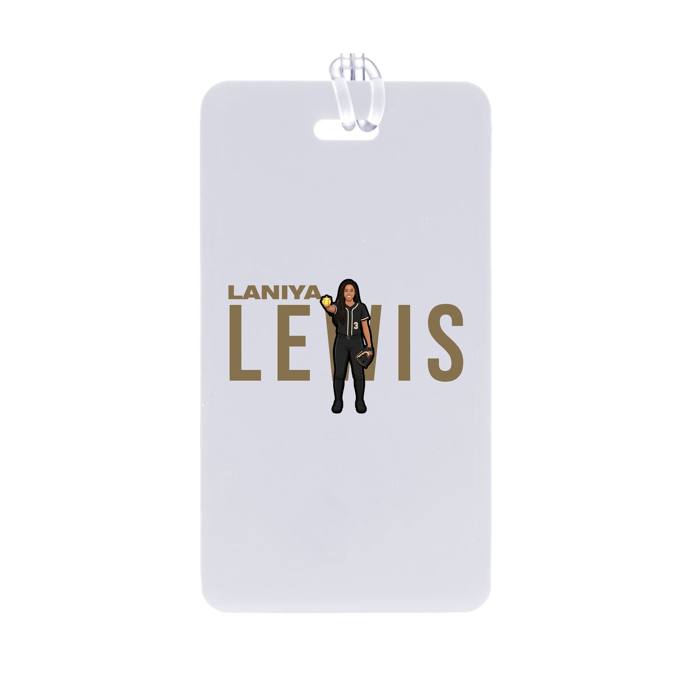 Bag Tag — Player Name in Classic