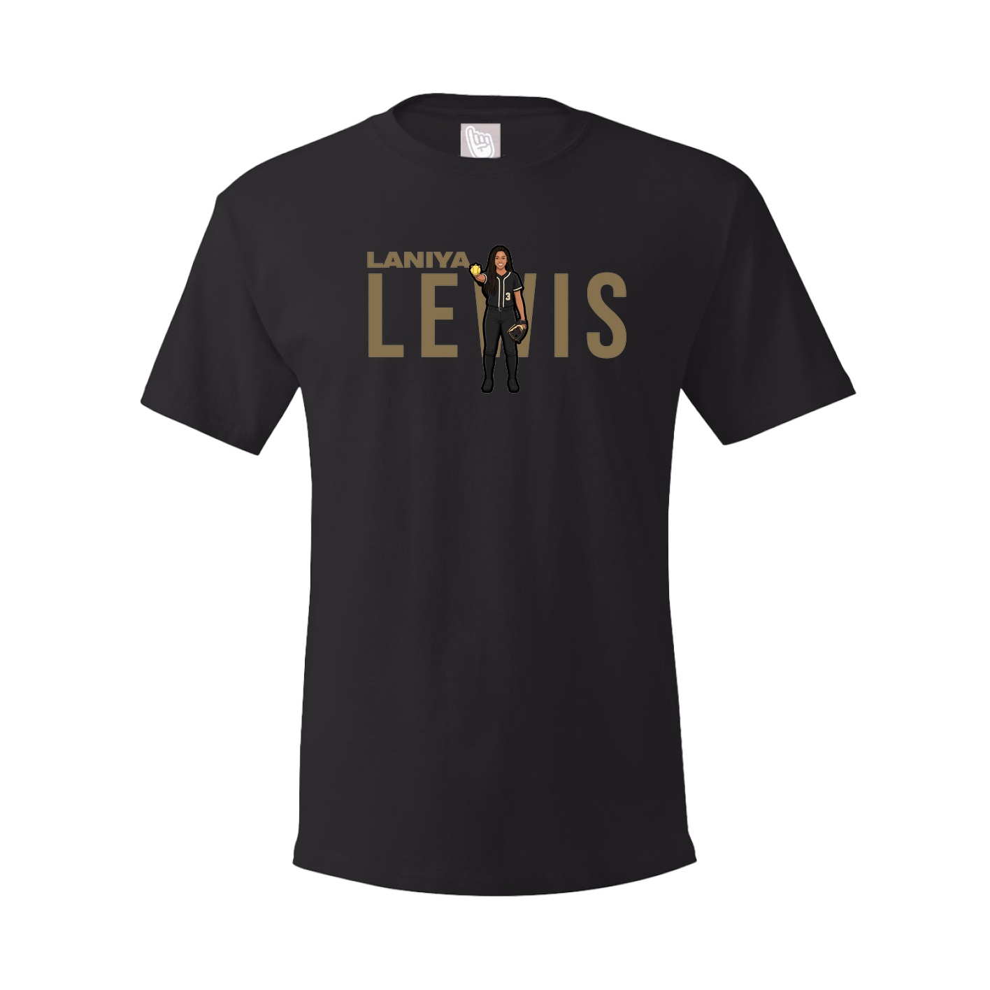 Tee — Player Name in Black