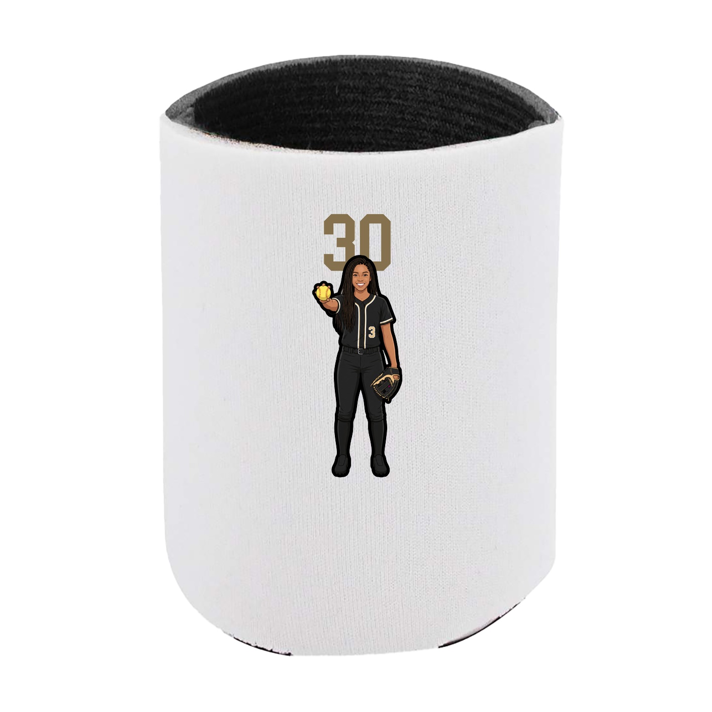 Can Holder — Number Top in White