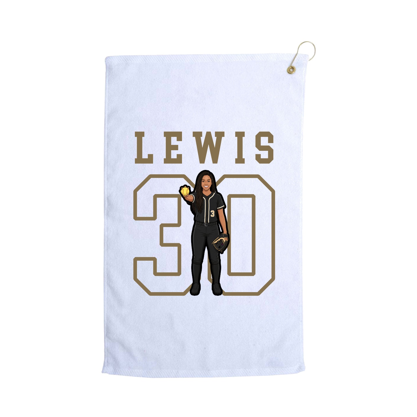 Golf Towel — Shirsey in White