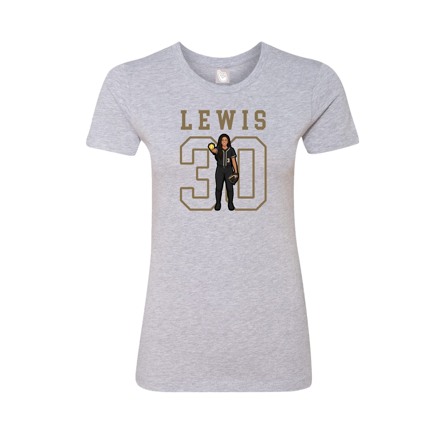 Fitted Women's Tee — Shirsey in Grey