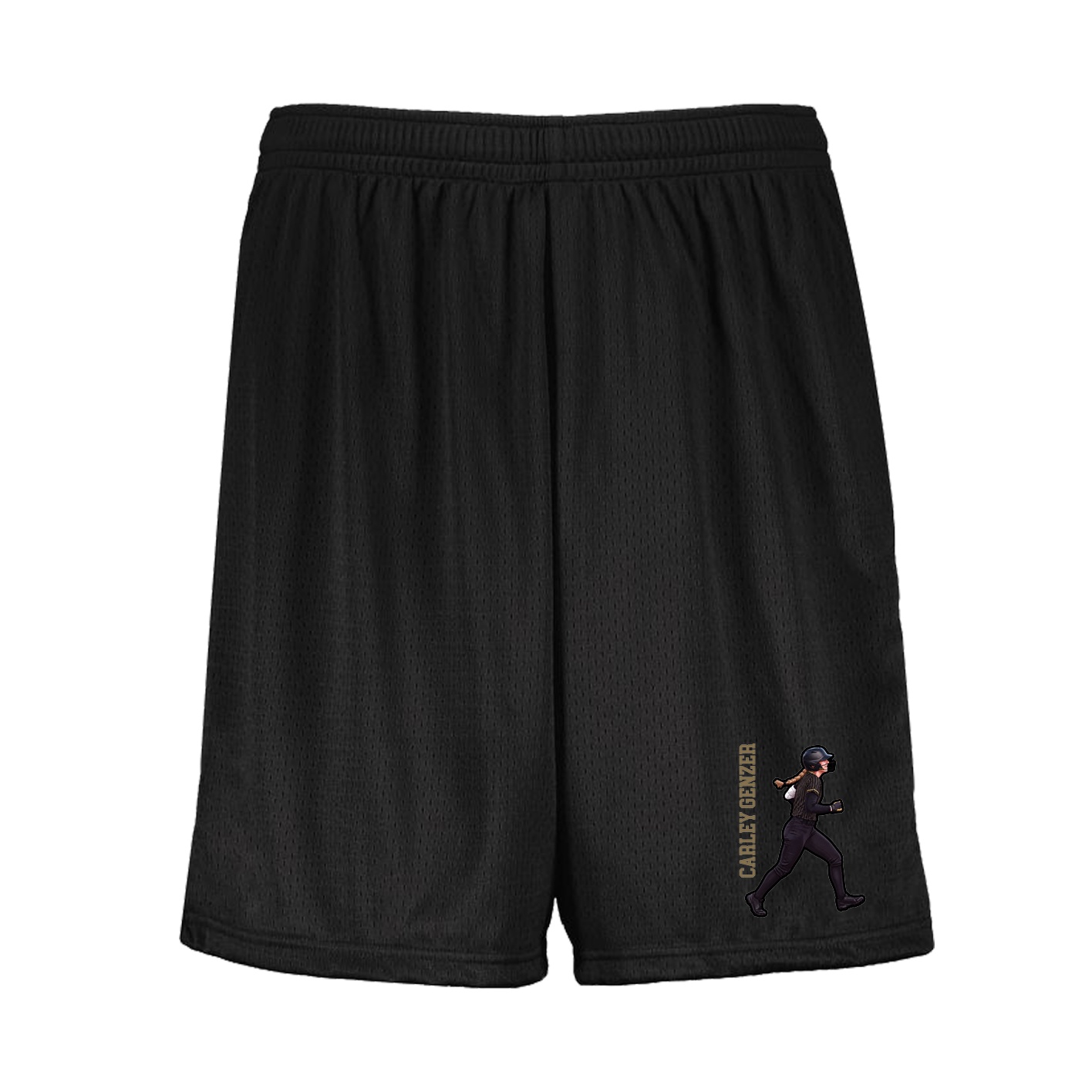Shorts — Name Vertical in Black