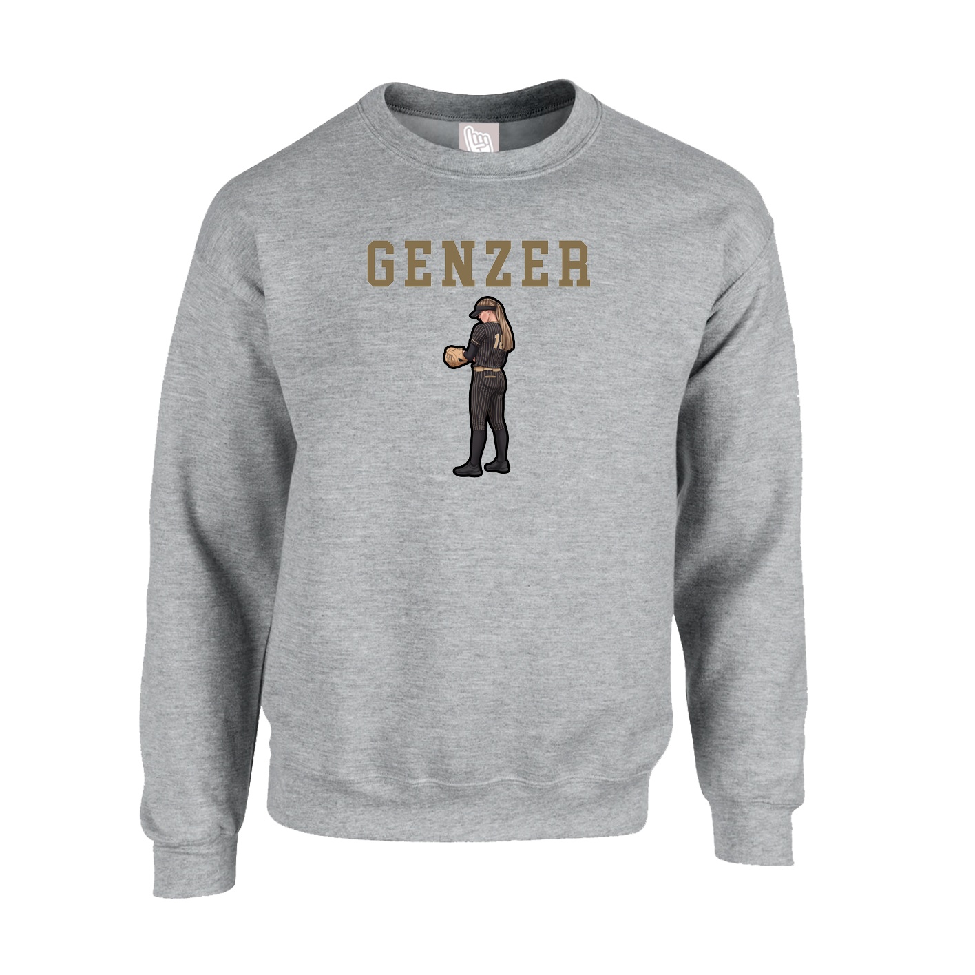 Fleece Crew — Shirsey in Grey