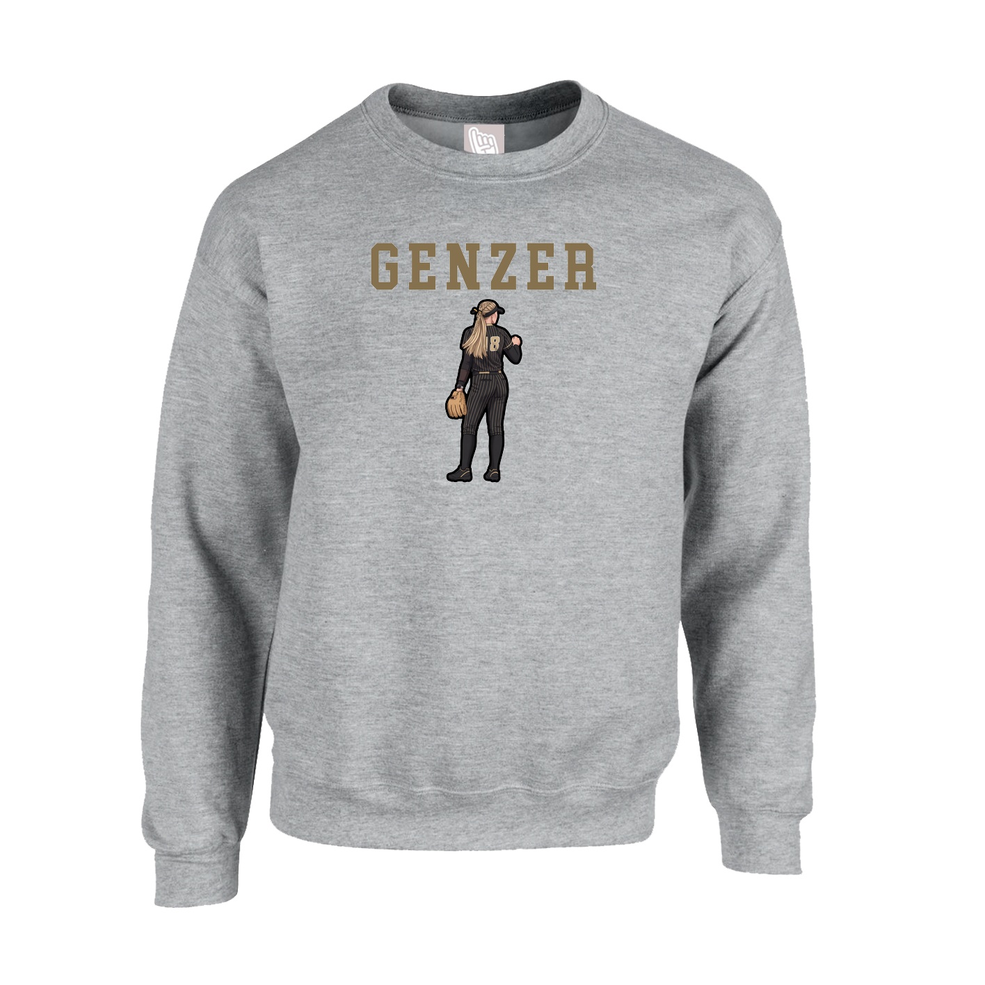 Fleece Crew — Shirsey in Grey