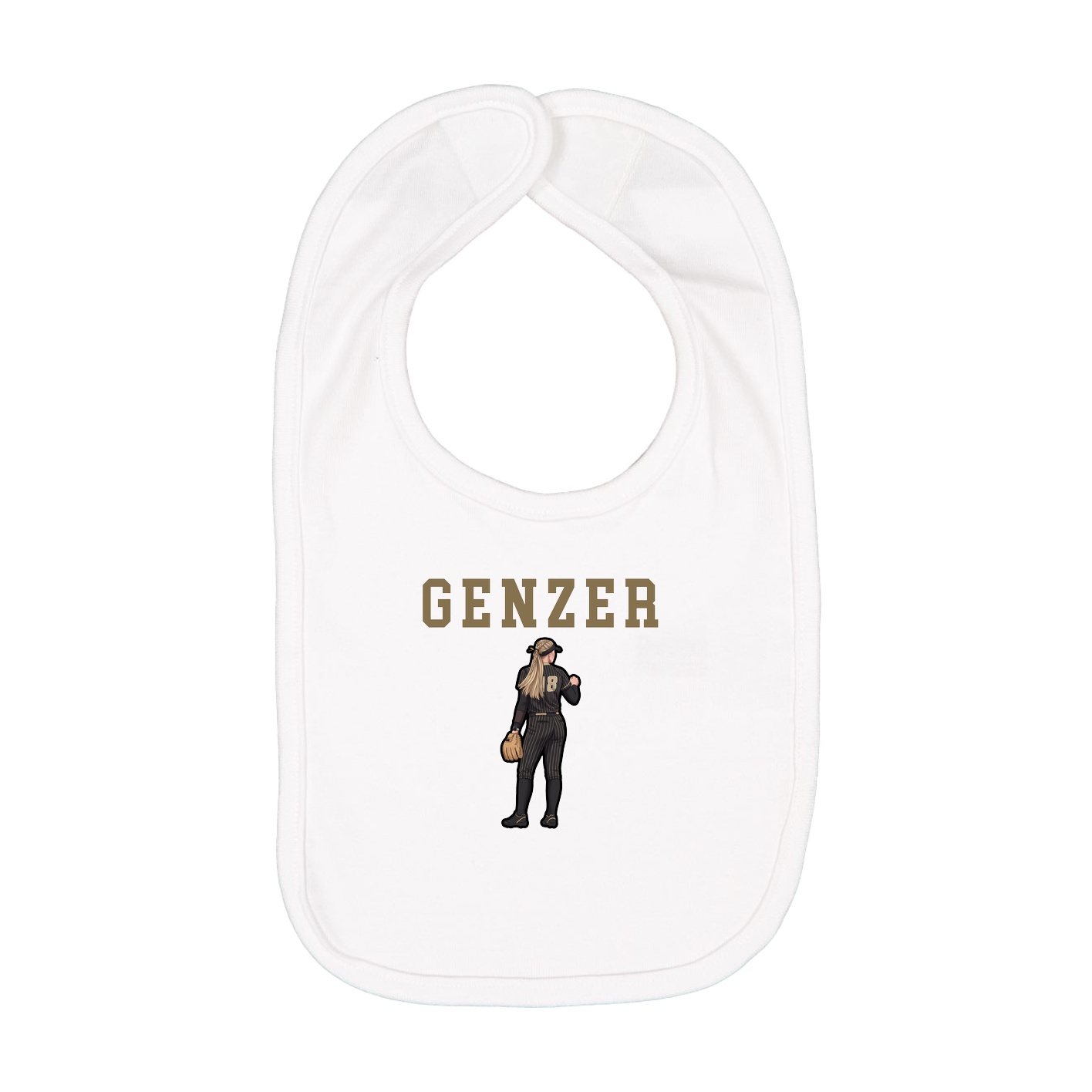 Infant Bib — Shirsey in White