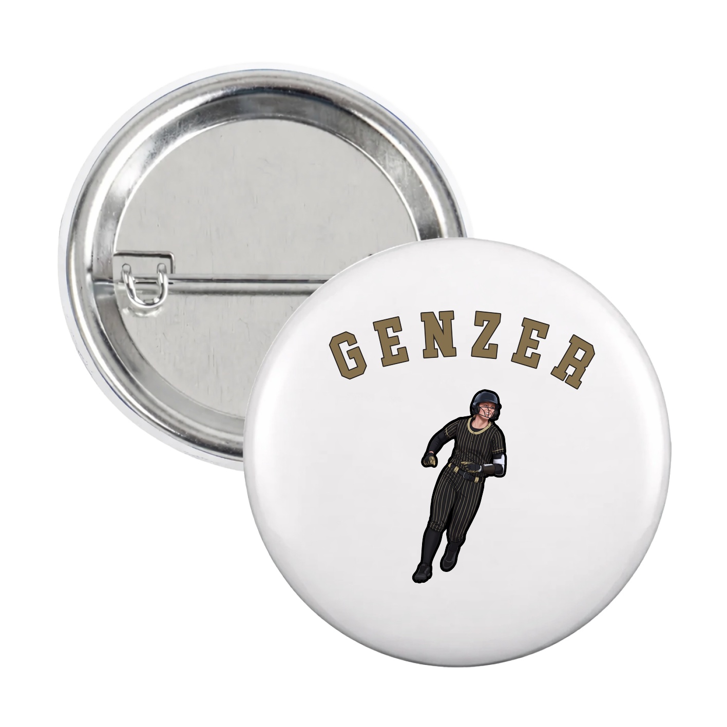 Game Day Button — Shirsey Arch in White