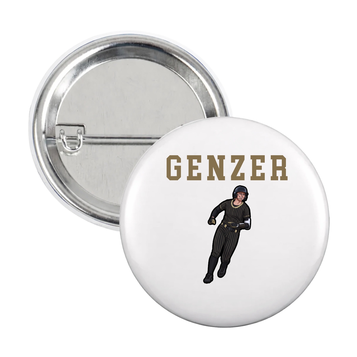 Game Day Button — Shirsey in White