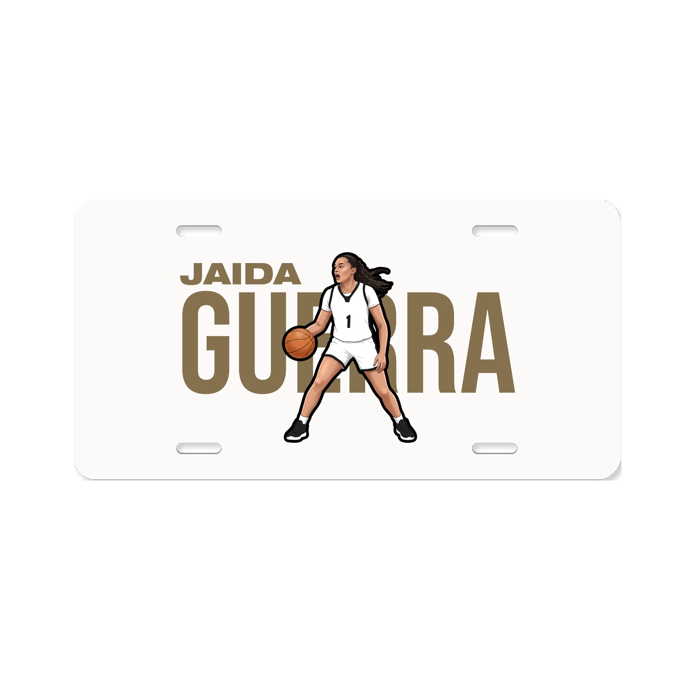 License Plate — Player Name in Classic