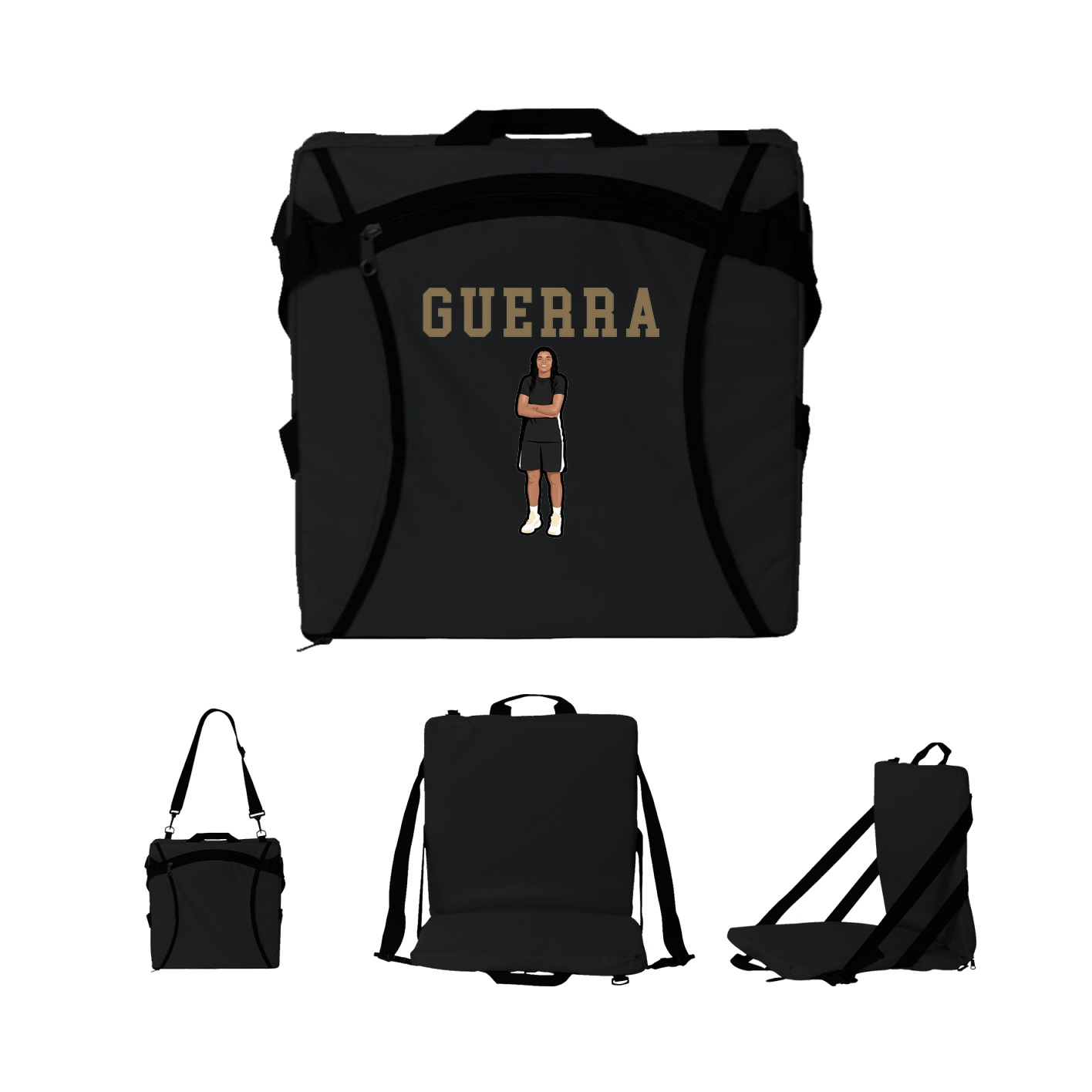 Folding Stadium Seat — Shirsey in Black