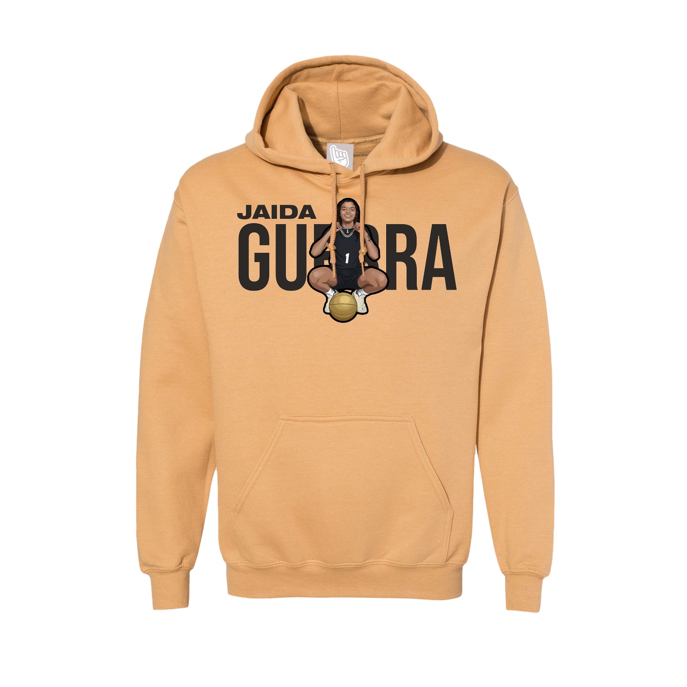 Hoodie — Player Name in Vegas Gold