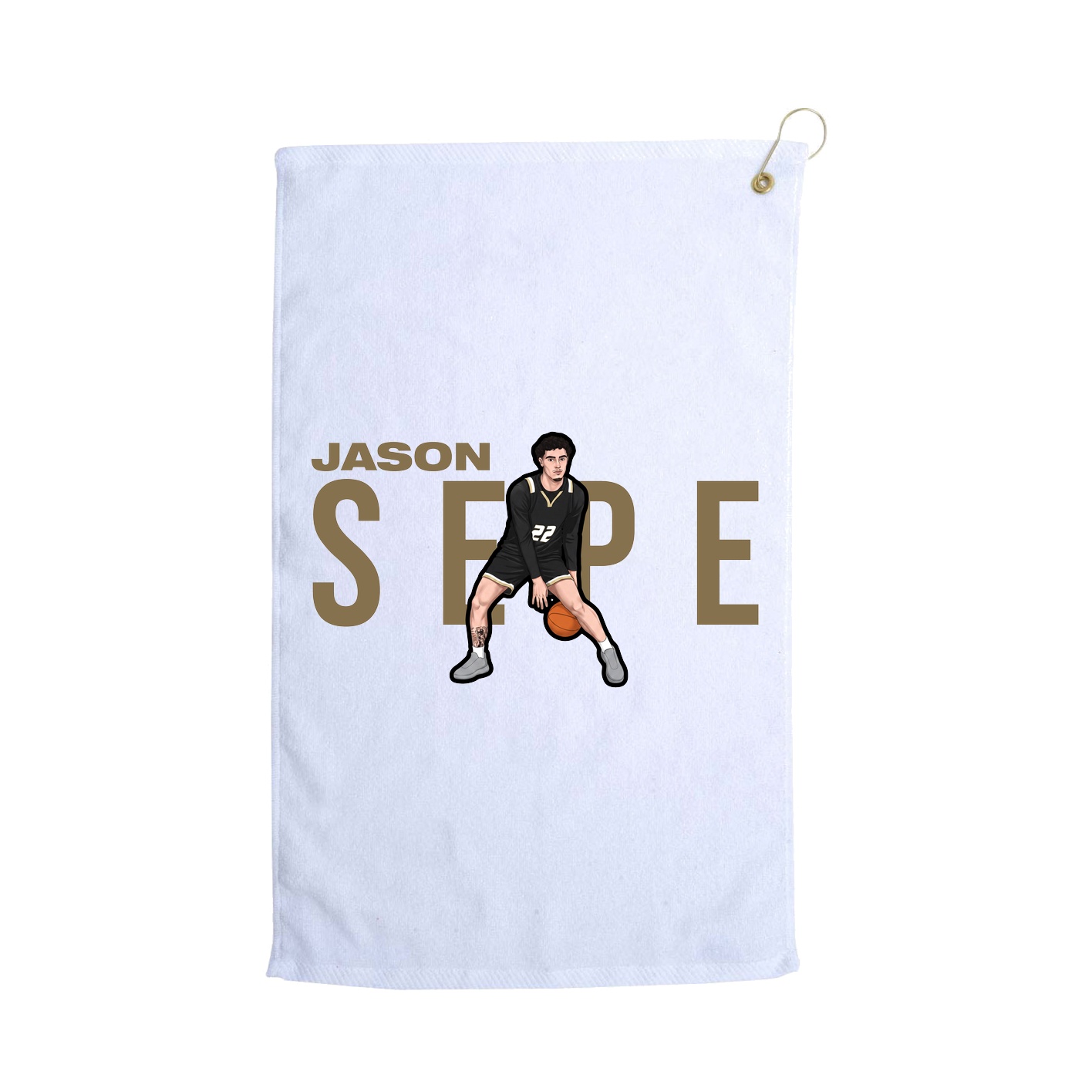 Golf Towel — Player Name in White