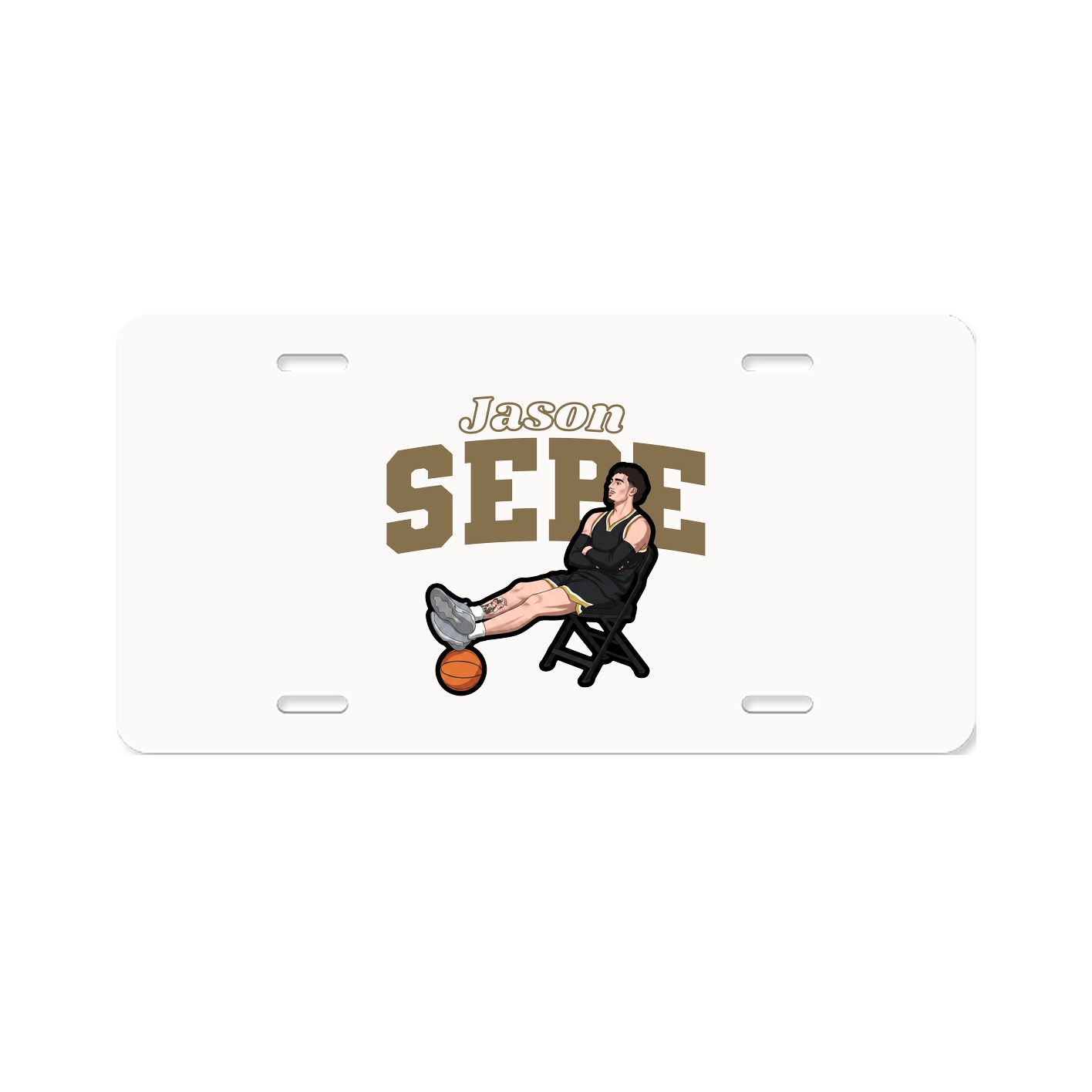 License Plate — Name Arch in Classic