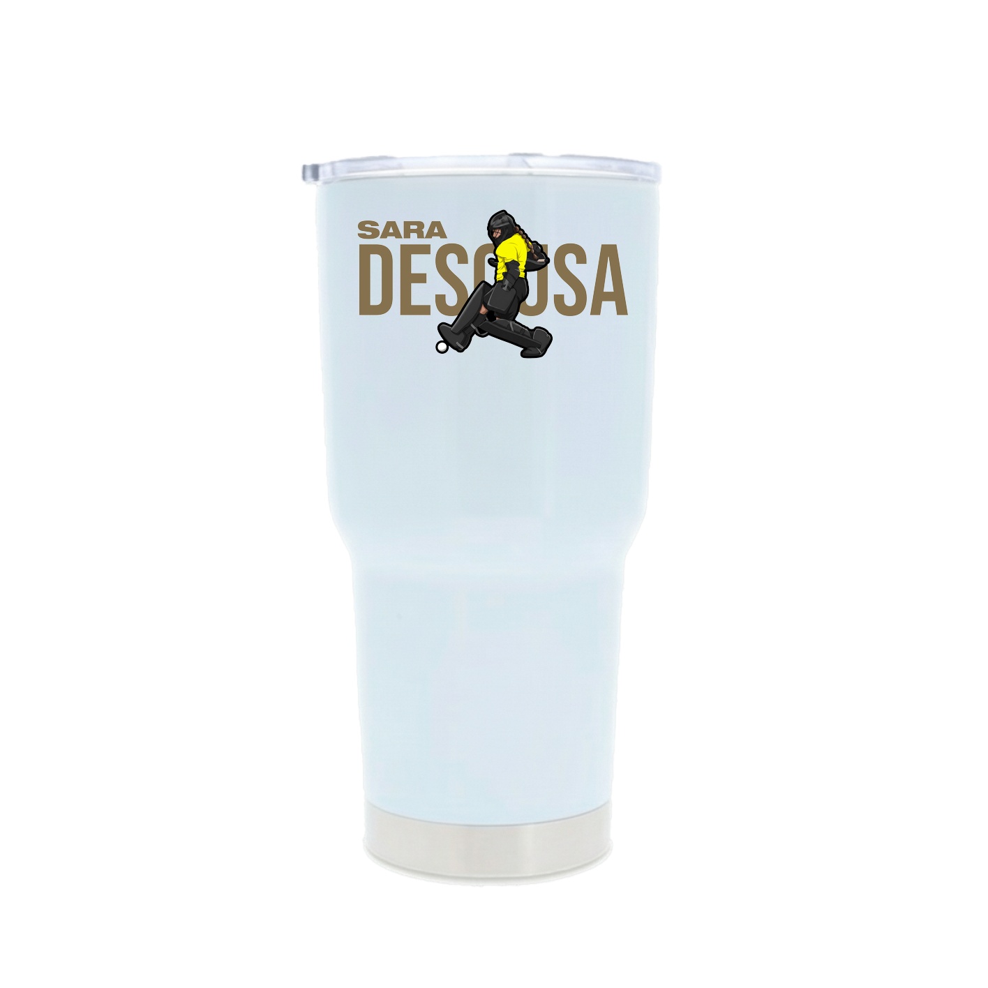 30oz Stainless Steel Tumbler — Player Name in White