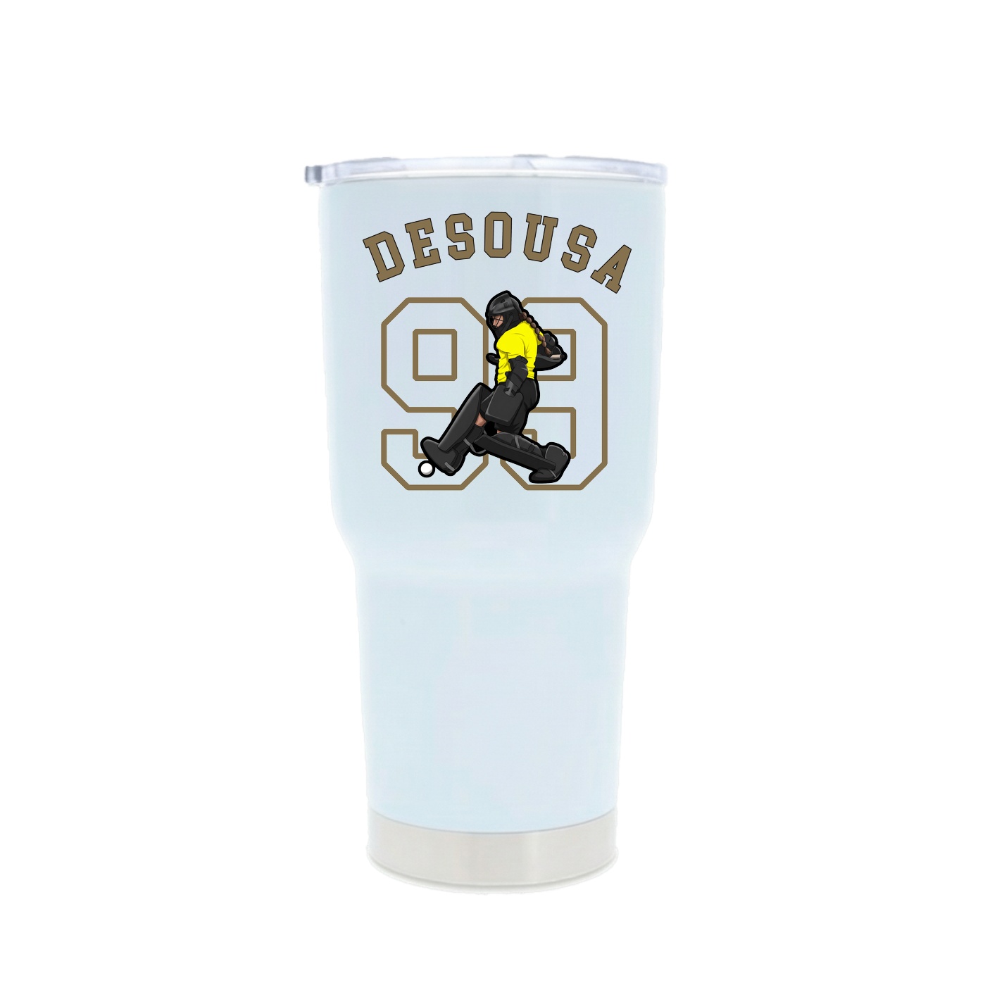 30oz Stainless Steel Tumbler — Shirsey Arch in White