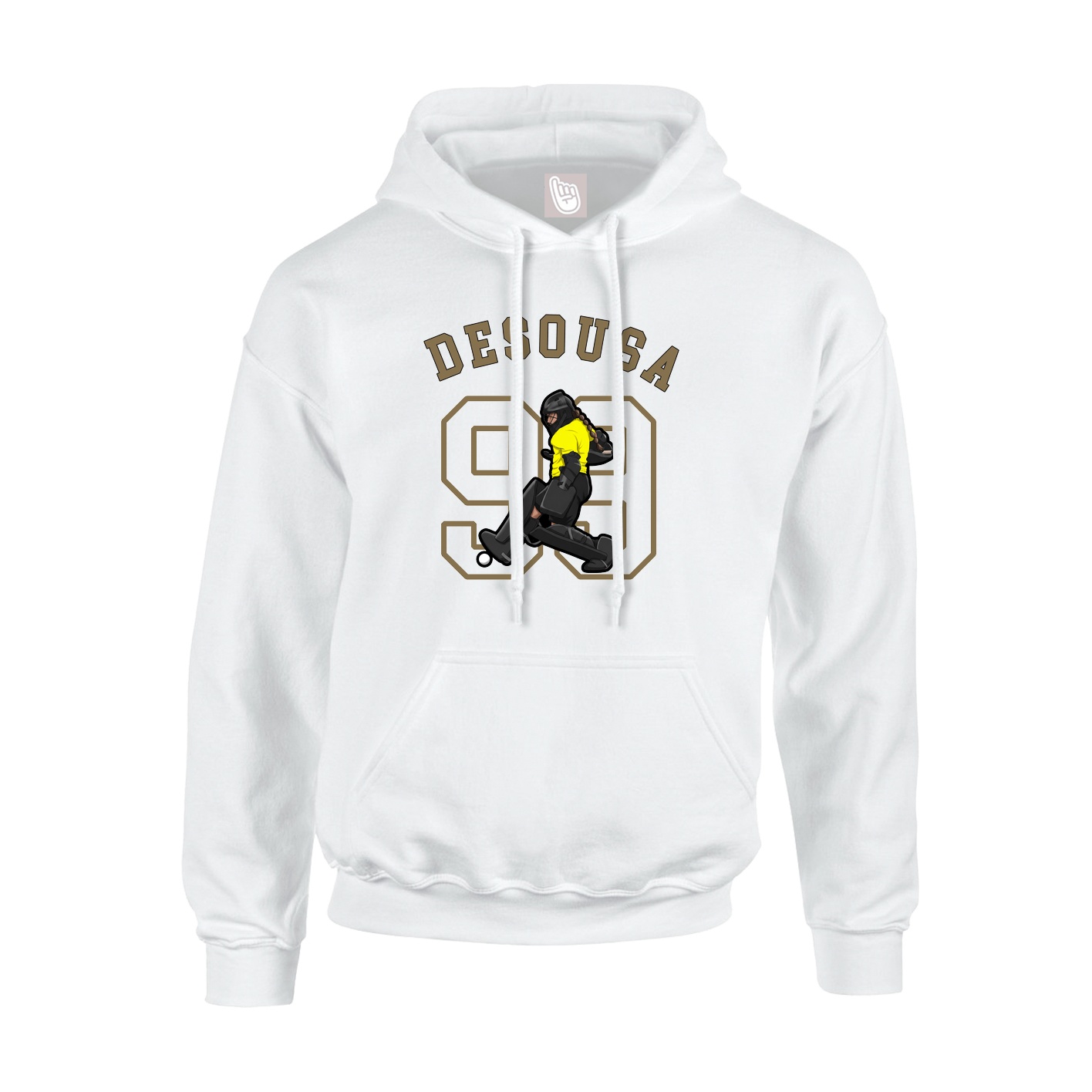 Youth Hoodie — Shirsey Arch in White