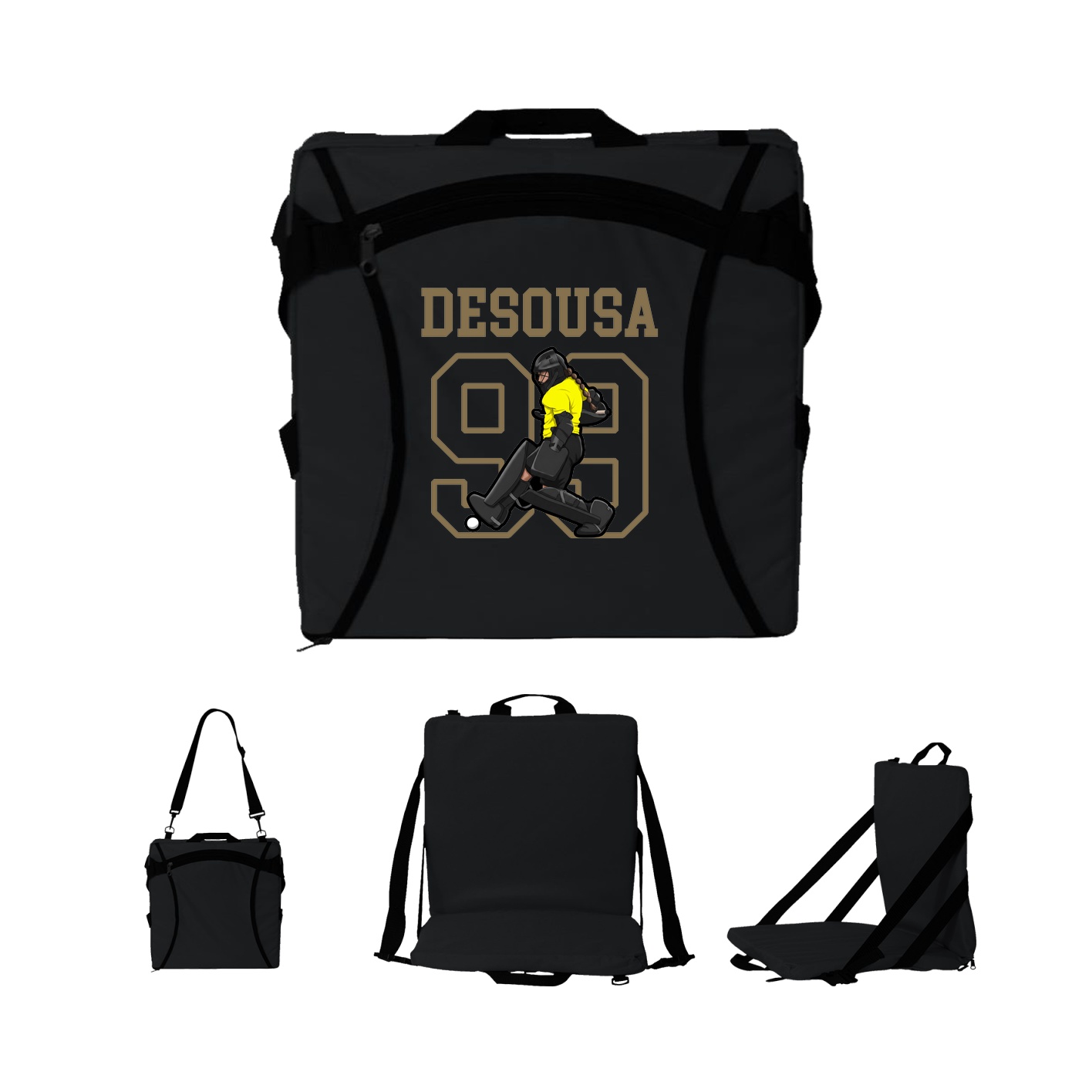 Folding Stadium Seat — Shirsey in Black