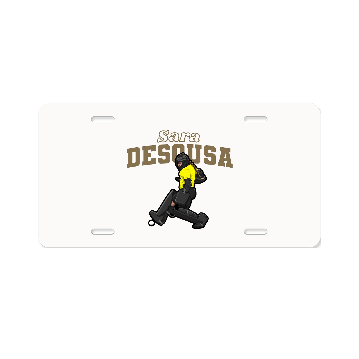 License Plate — Name Arch in Classic
